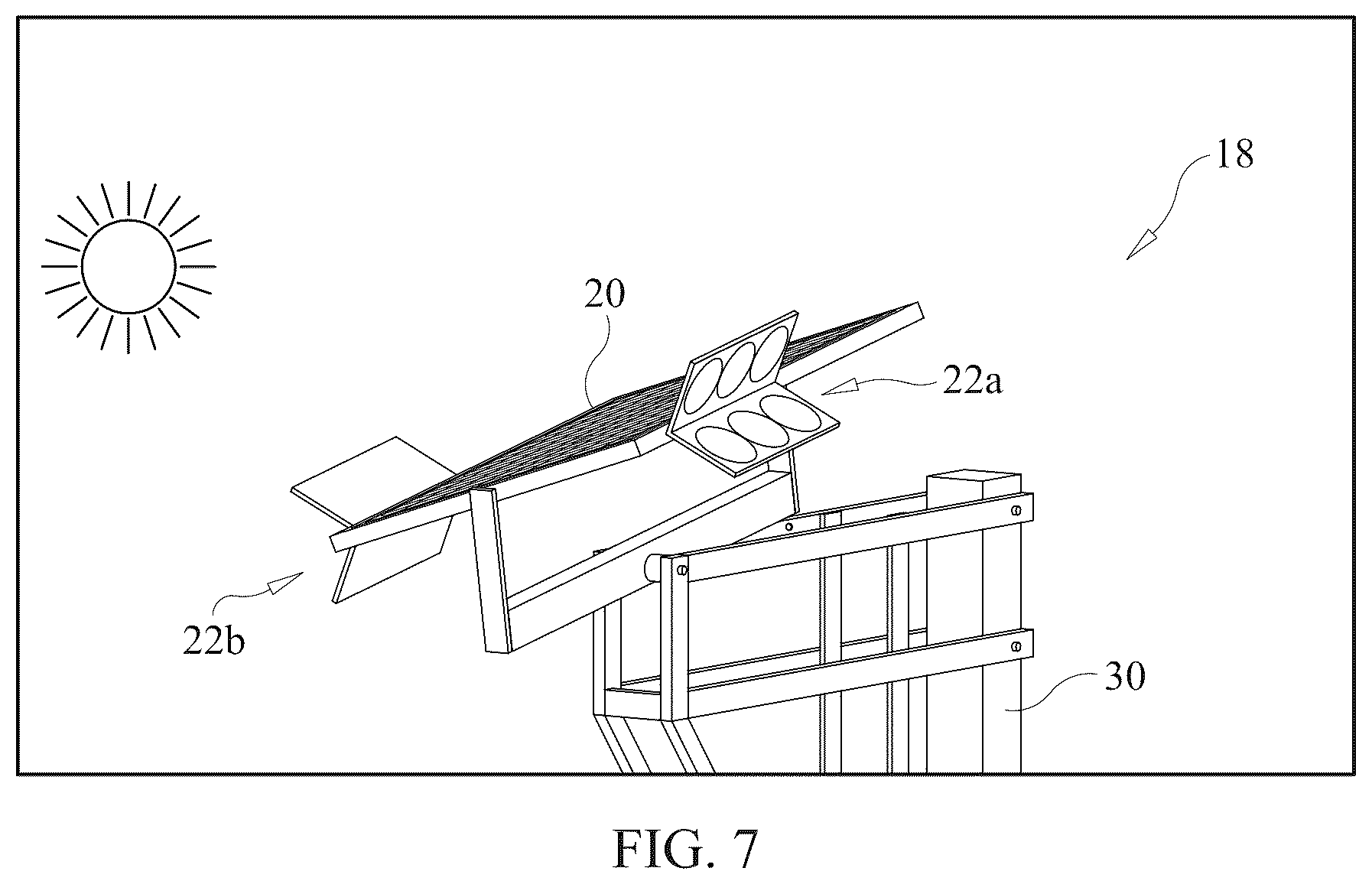 Patent US12308787 Figure 6 – Solar tracking system and energy network