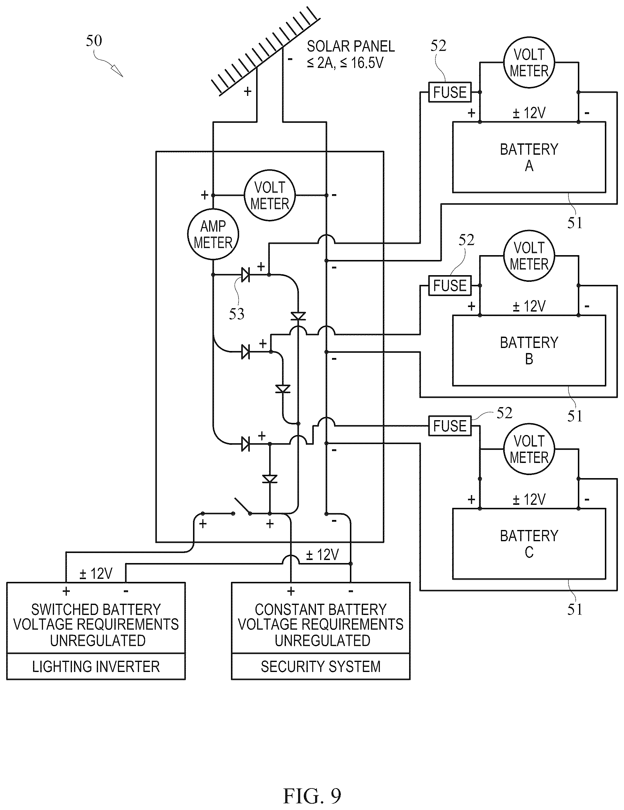 Patent US12308787 Figure 8 – Solar tracking system and energy network