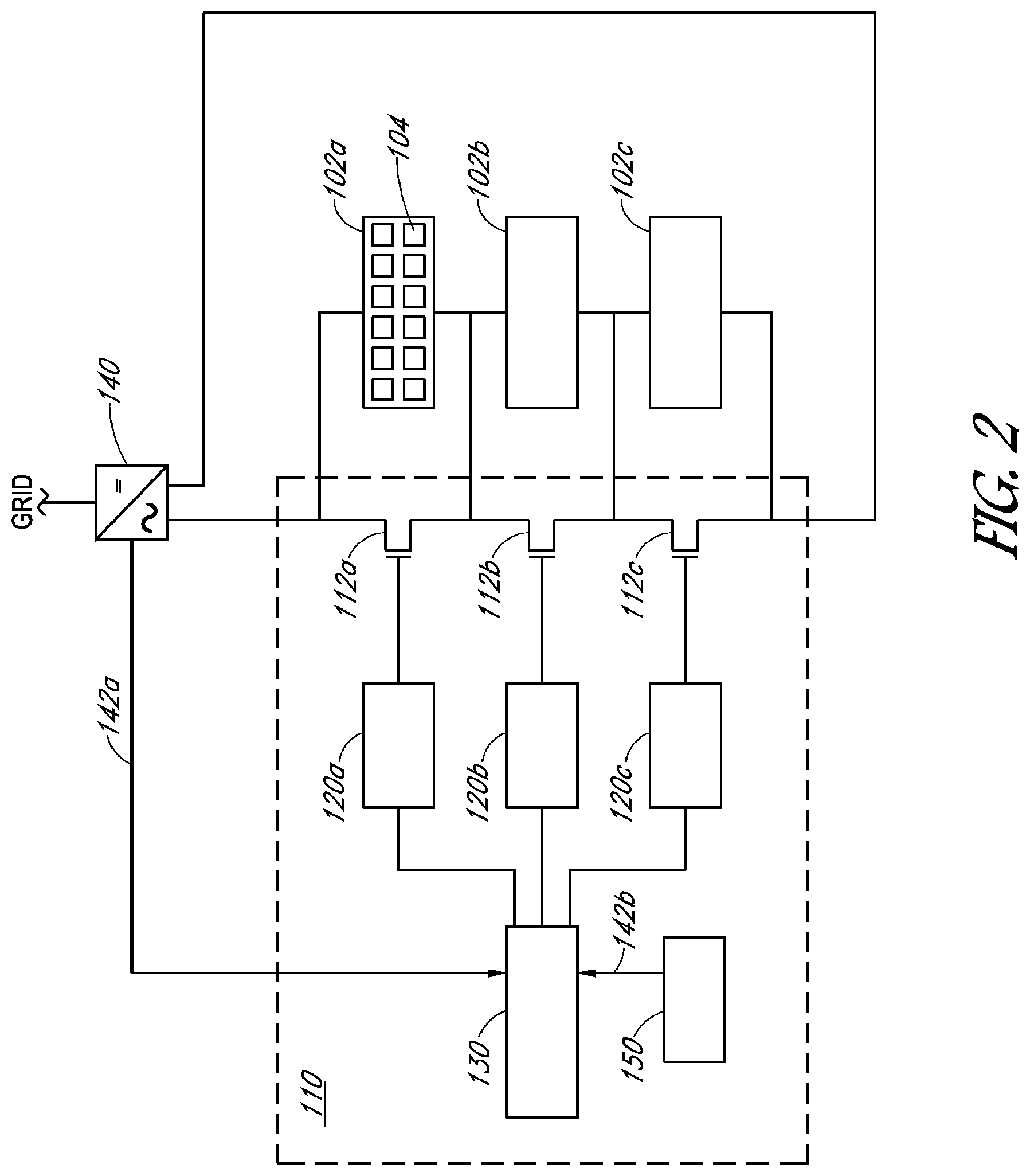 Patent US12308792 Figure 2 – Photovoltaic module or array shutdown