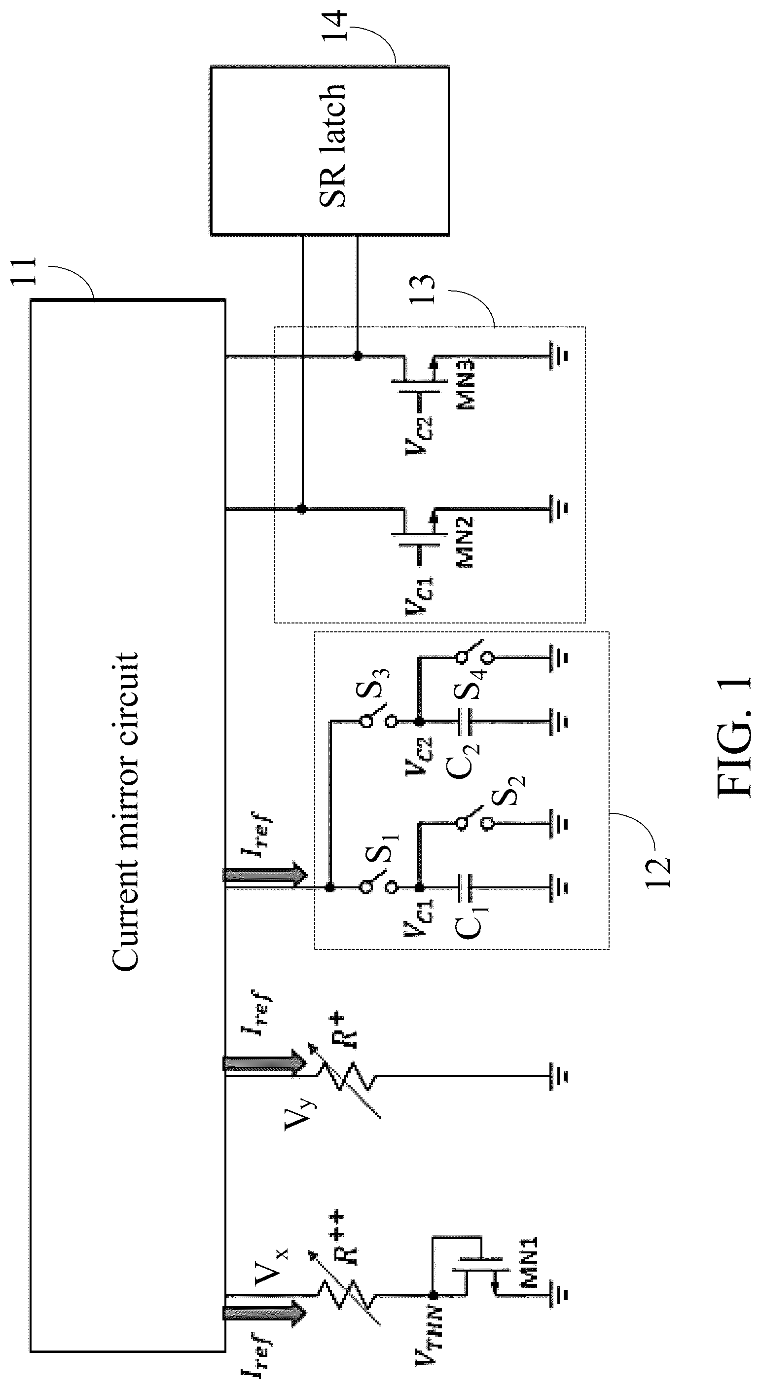 Patent US12308795 Figure 1 – Oscillation circuit and circuit system using the same