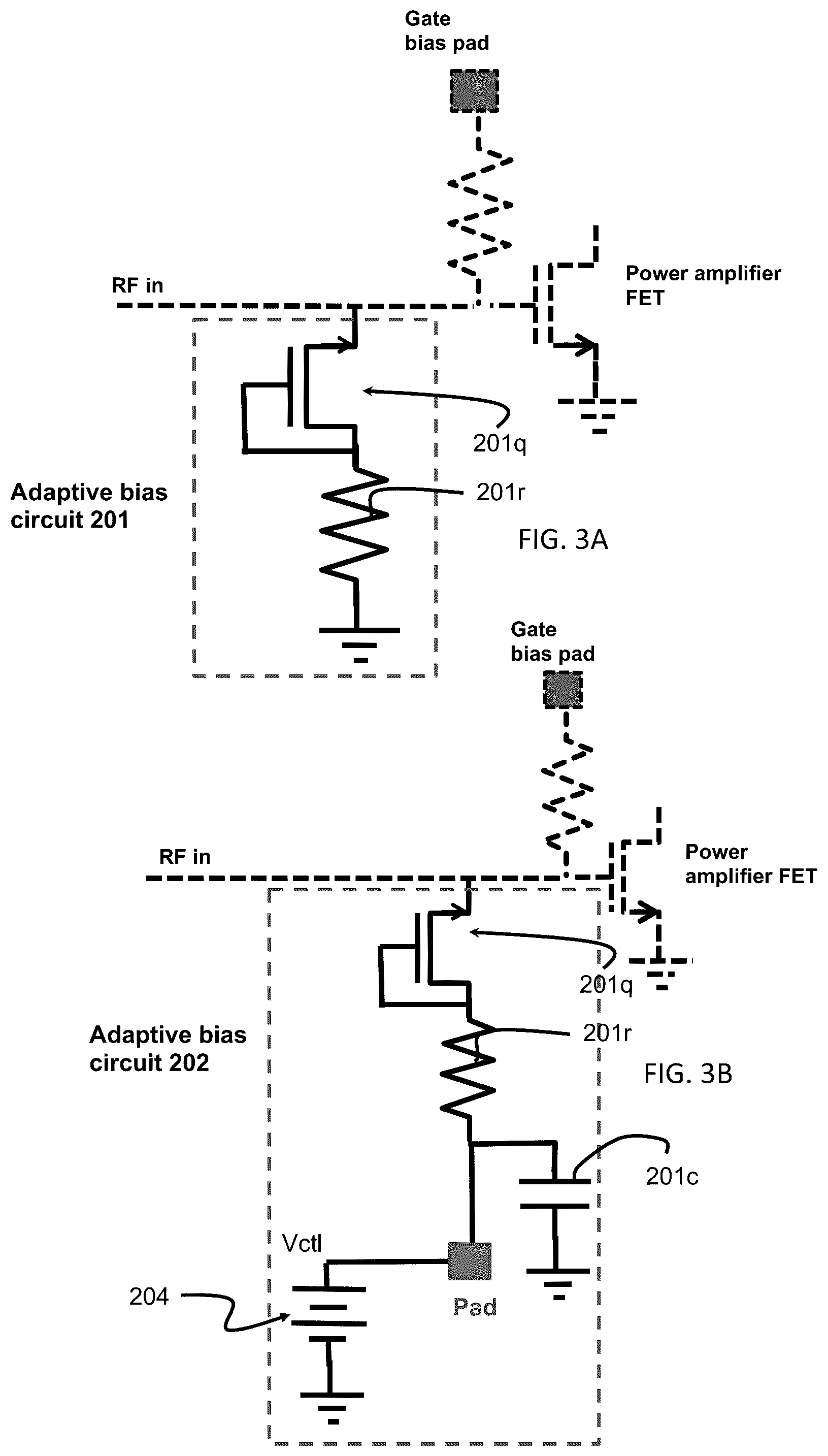 Patent US12308798 Figure 3 – Adaptive bias circuits and methods for CMOS millimeter-wave power amplifiers