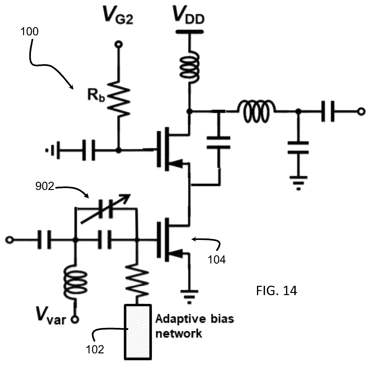 Patent US12308798 Figure 15 – Adaptive bias circuits and methods for CMOS millimeter-wave power amplifiers