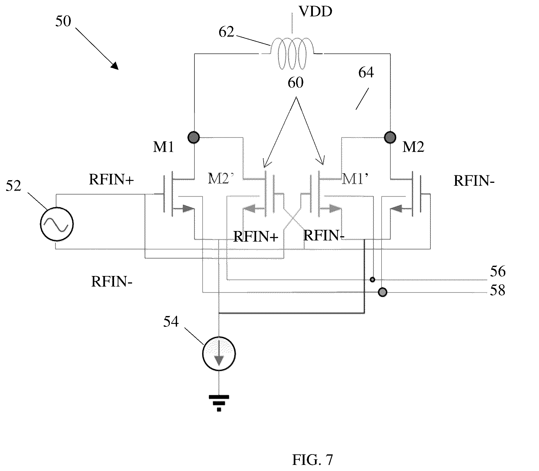 Patent US12308801 Figure 4 – Back-gate controlled power amplifier