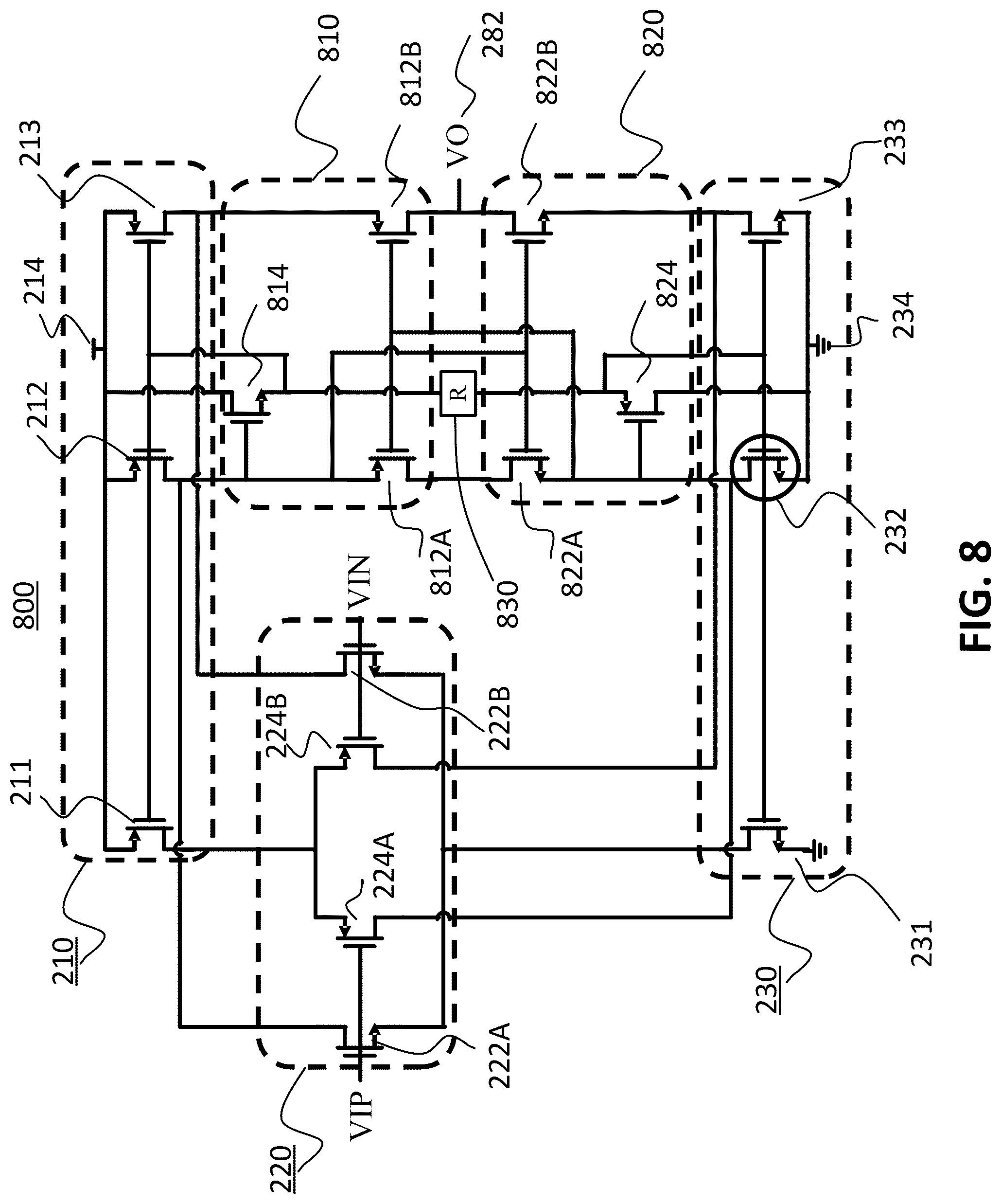 Patent US12308806 Figure 9 – Amplifier circuit