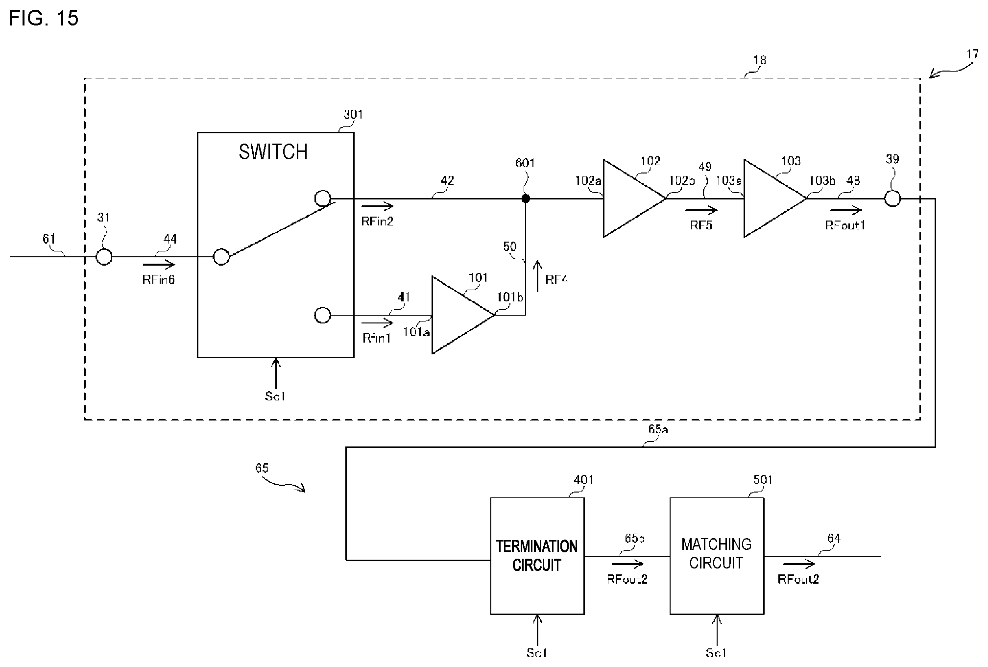 Patent US12308809 Figure 8 – Power amplification circuit
