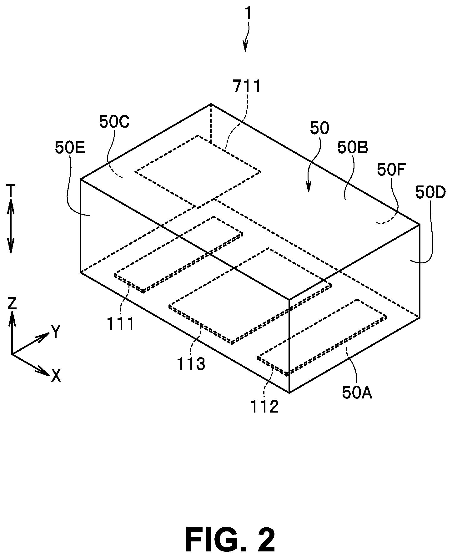 Patent US12308812 Figure 2 – Multilayer electronic component