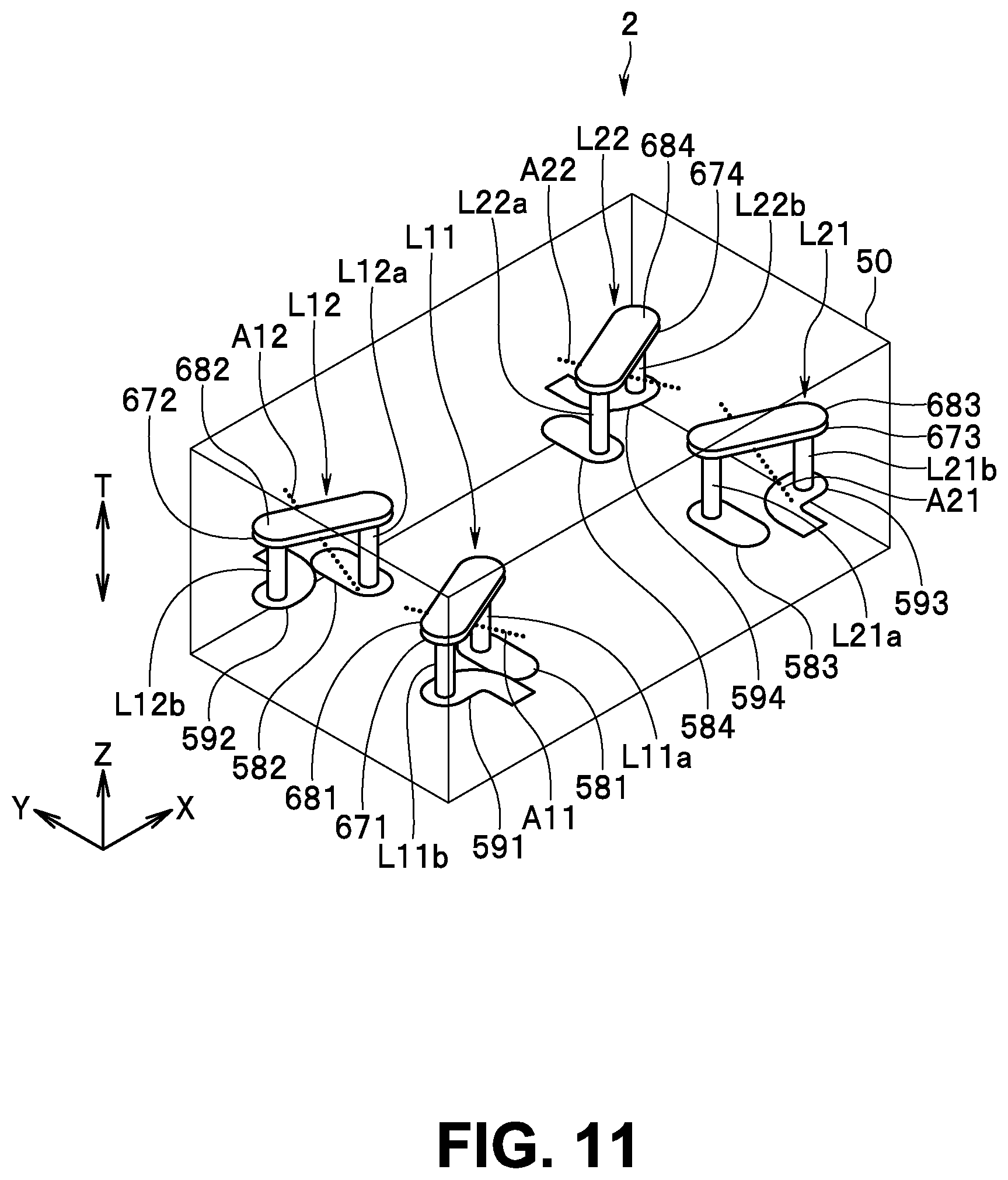 Patent US12308813 Figure 11 – Filter circuit and multilayered filter device