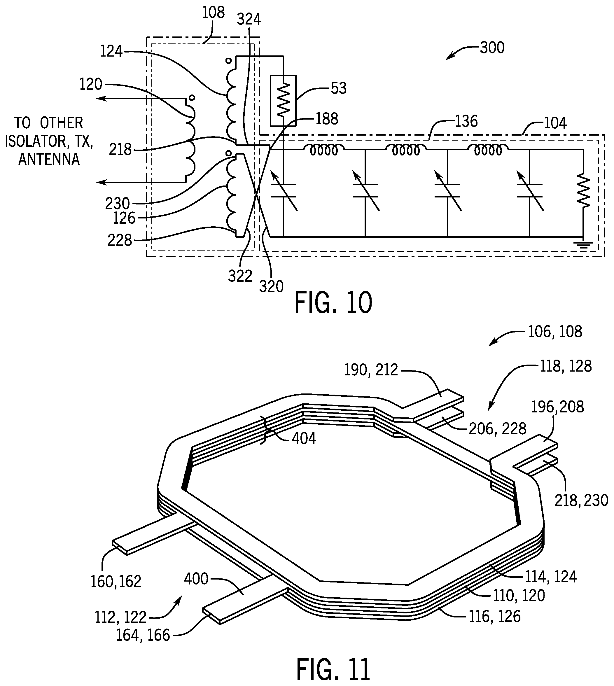 Patent US12308815 Figure 6 – Differential double balanced duplexer