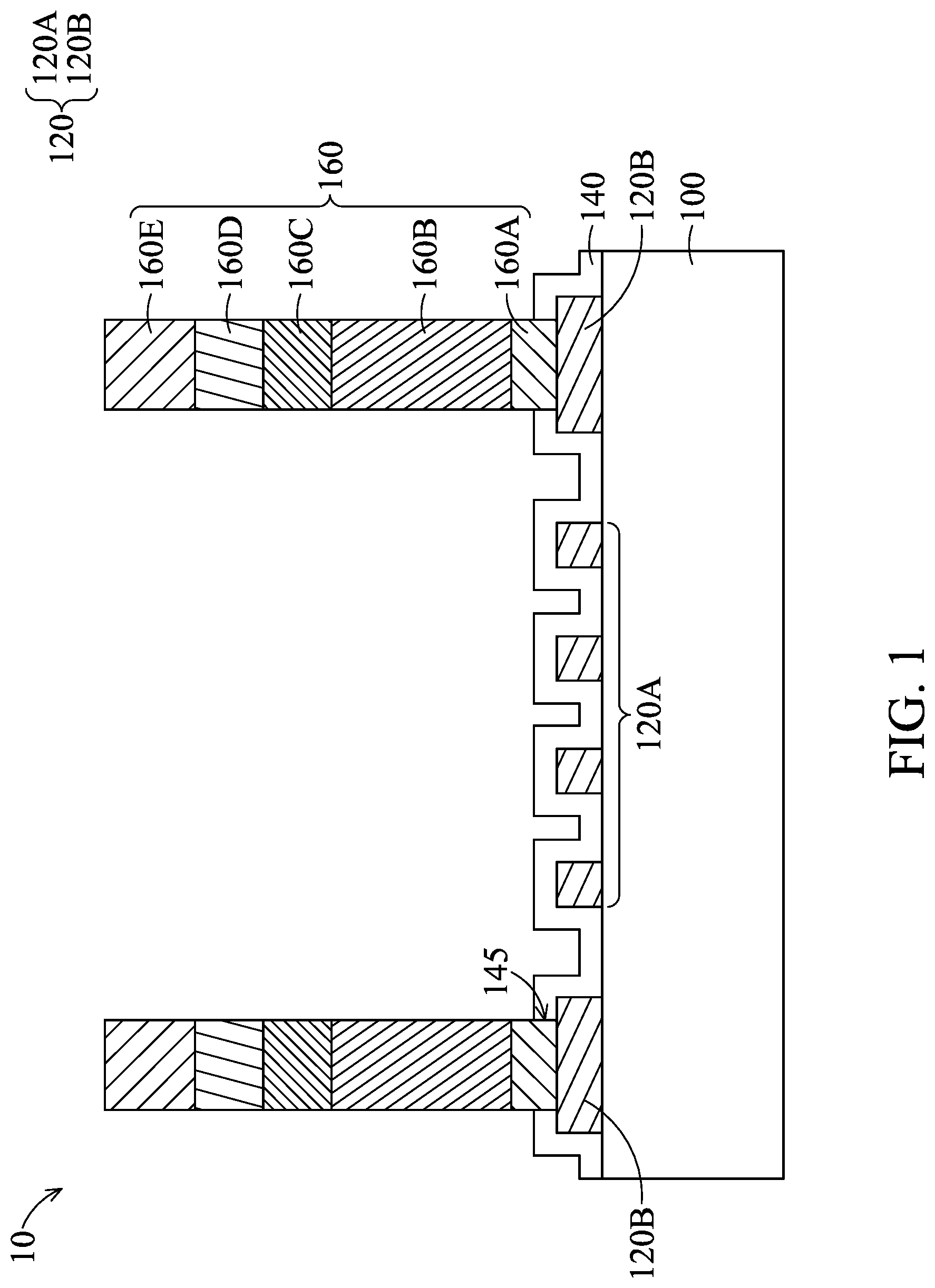 Patent US12308818 Figure 1 – Surface acoustic wave device