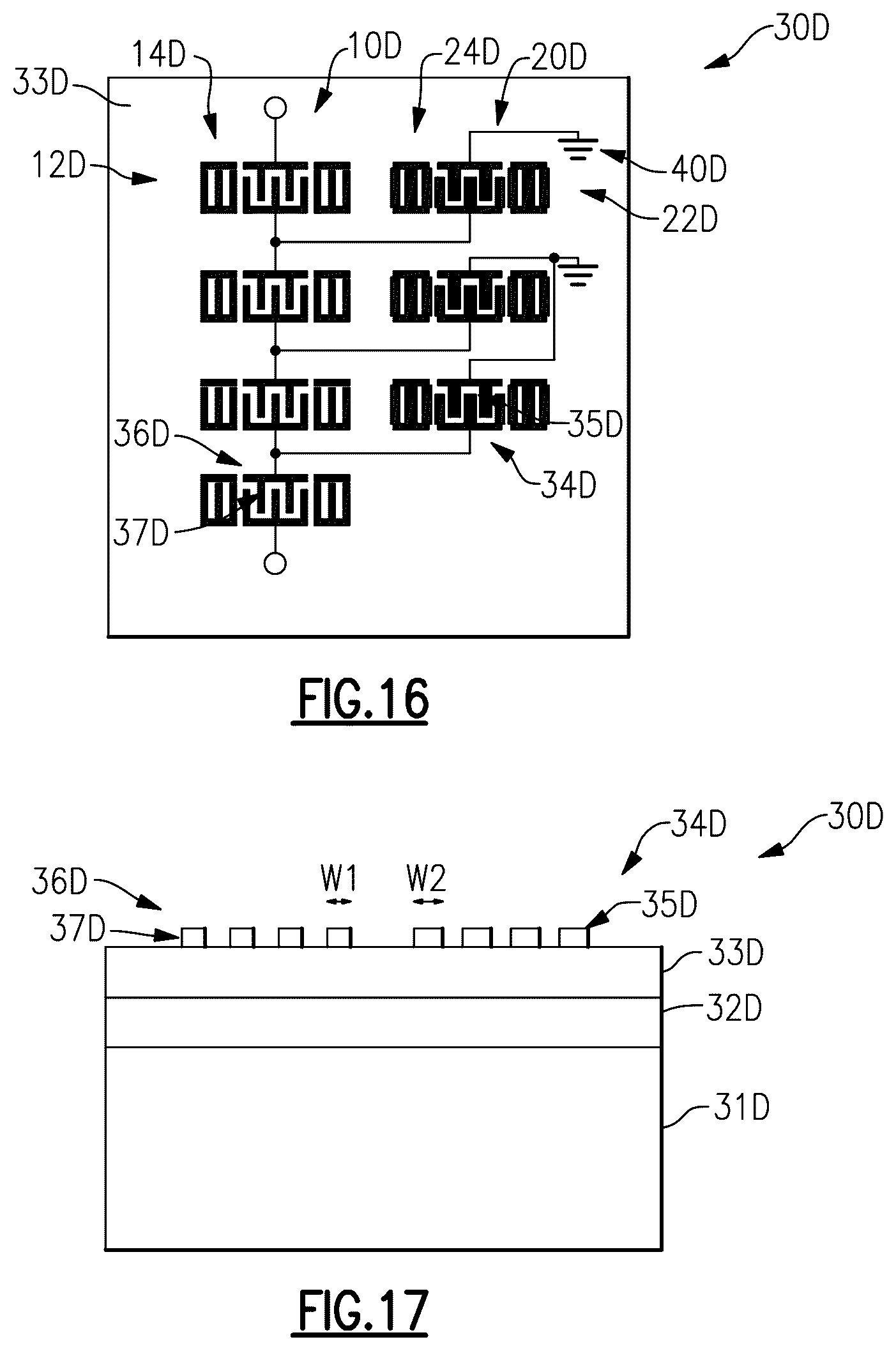 Patent US12308827 Figure 9 – Multilayer piezoelectric substrate device with positive temperature coefficient of frequency dielectric film for temperature stability