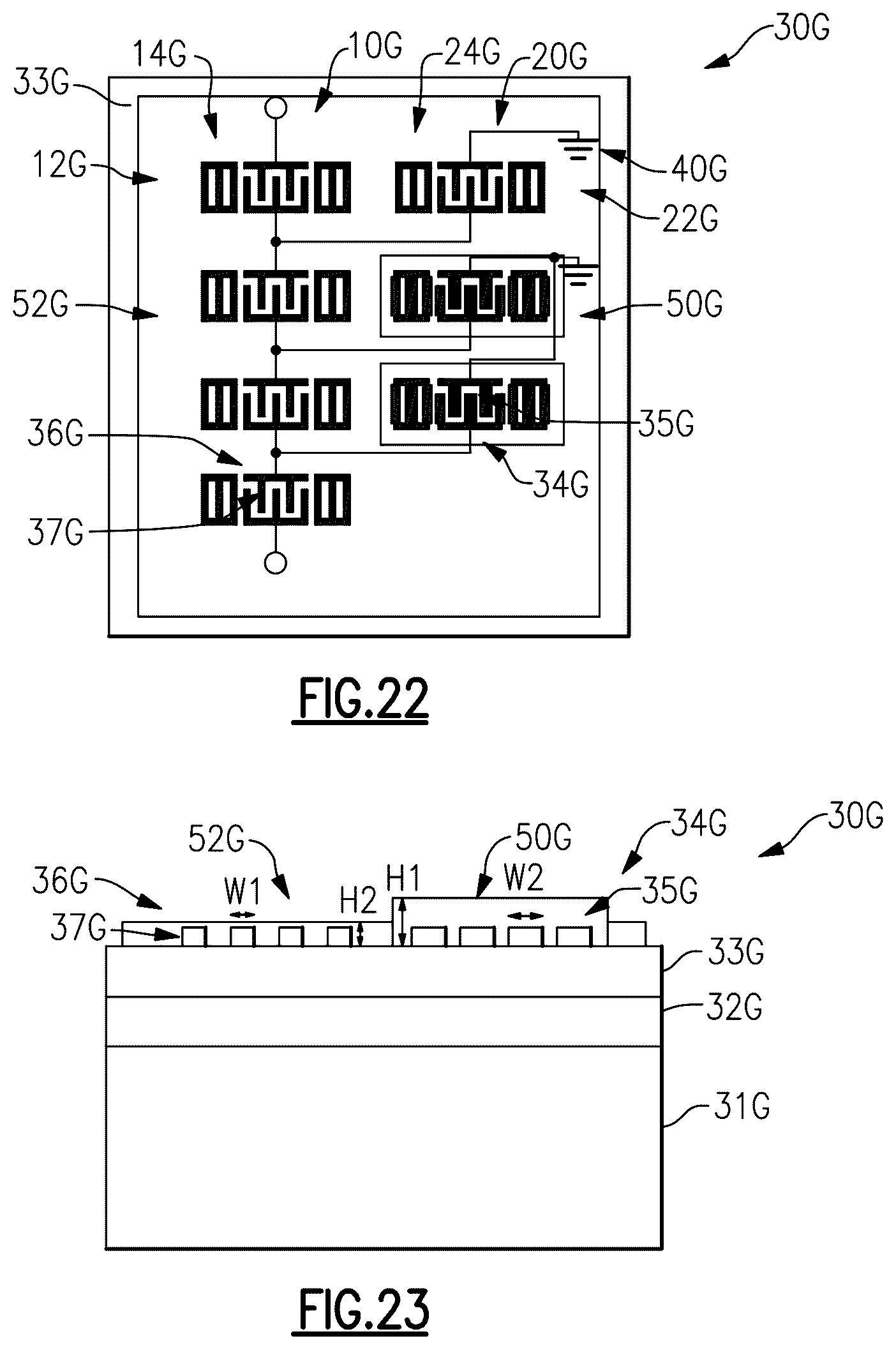 Patent US12308827 Figure 12 – Multilayer piezoelectric substrate device with positive temperature coefficient of frequency dielectric film for temperature stability