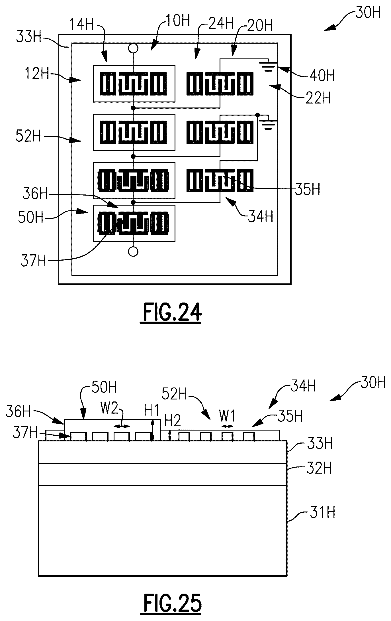 Patent US12308827 Figure 13 – Multilayer piezoelectric substrate device with positive temperature coefficient of frequency dielectric film for temperature stability