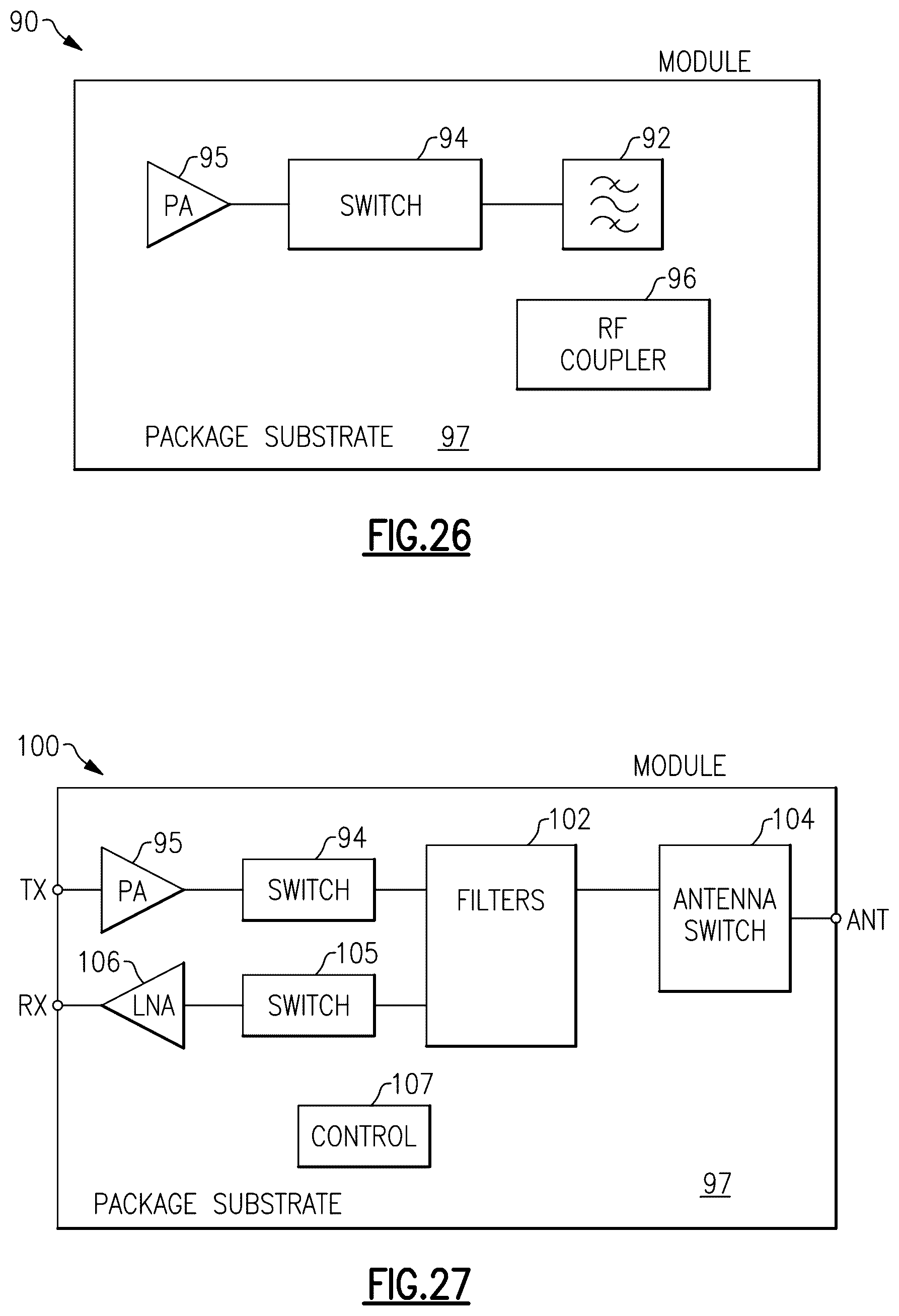 Patent US12308827 Figure 14 – Multilayer piezoelectric substrate device with positive temperature coefficient of frequency dielectric film for temperature stability