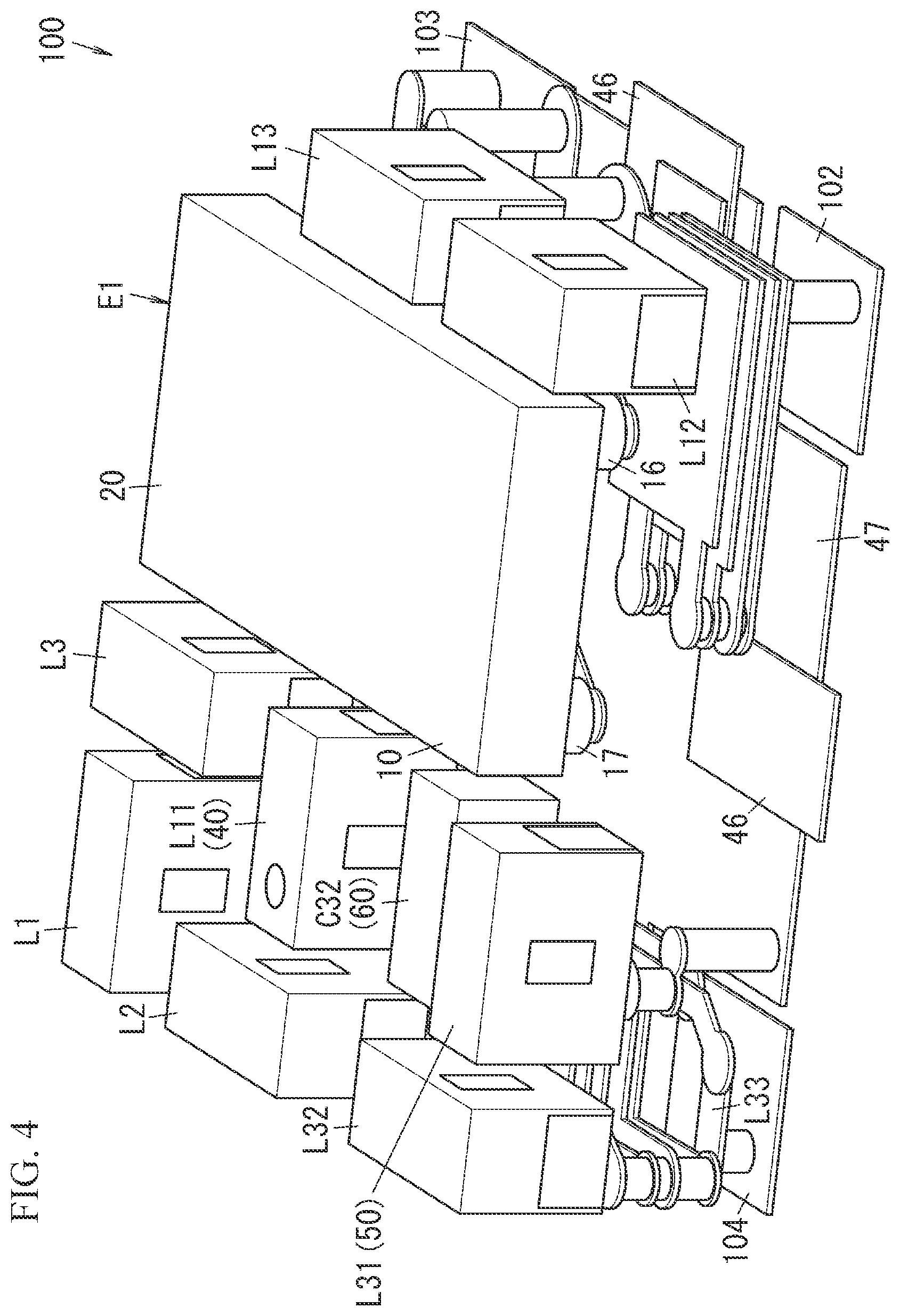 Patent US12308828 Figure 4 – Radio-frequency module and communication device