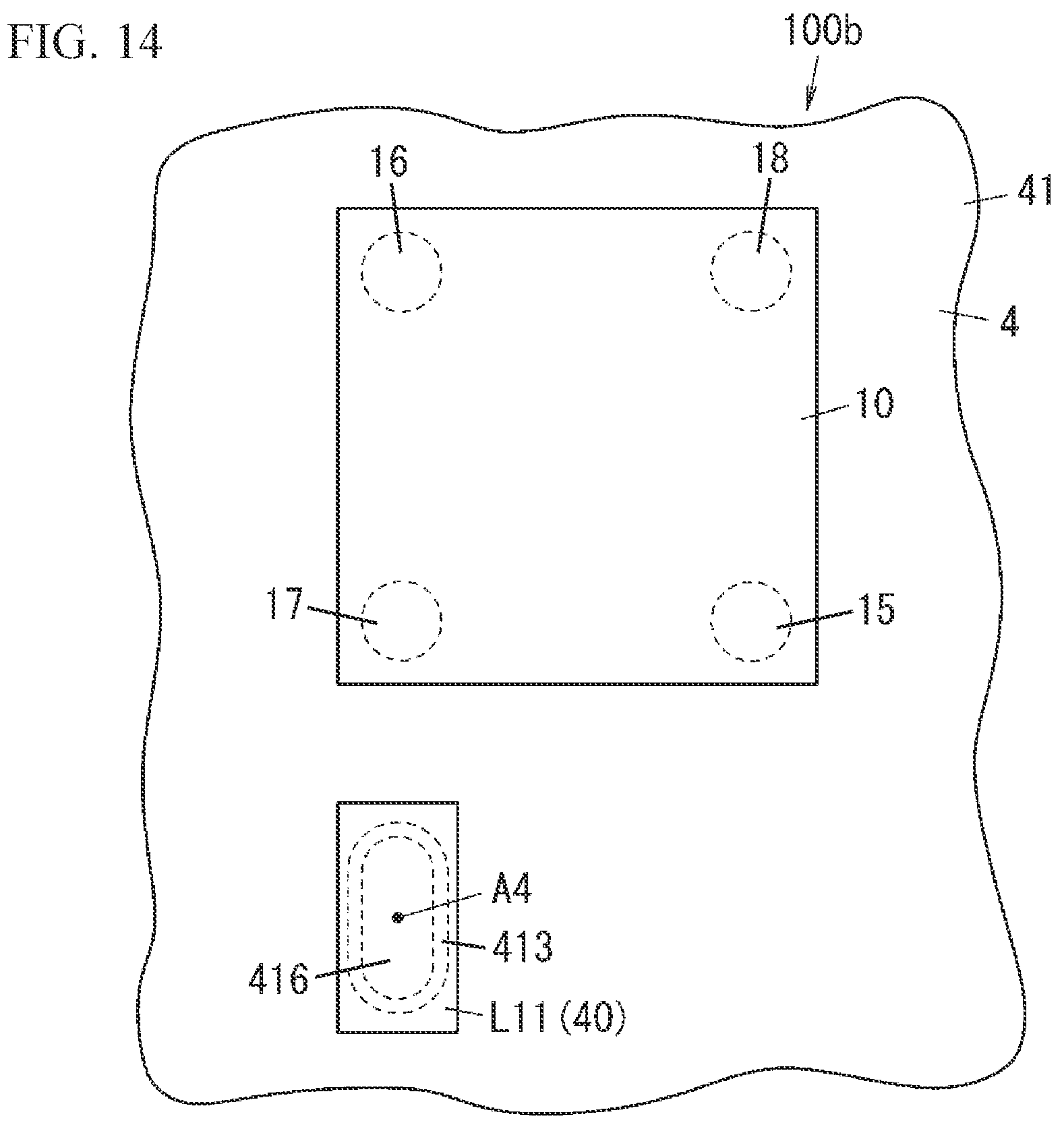 Patent US12308828 Figure 12 – Radio-frequency module and communication device