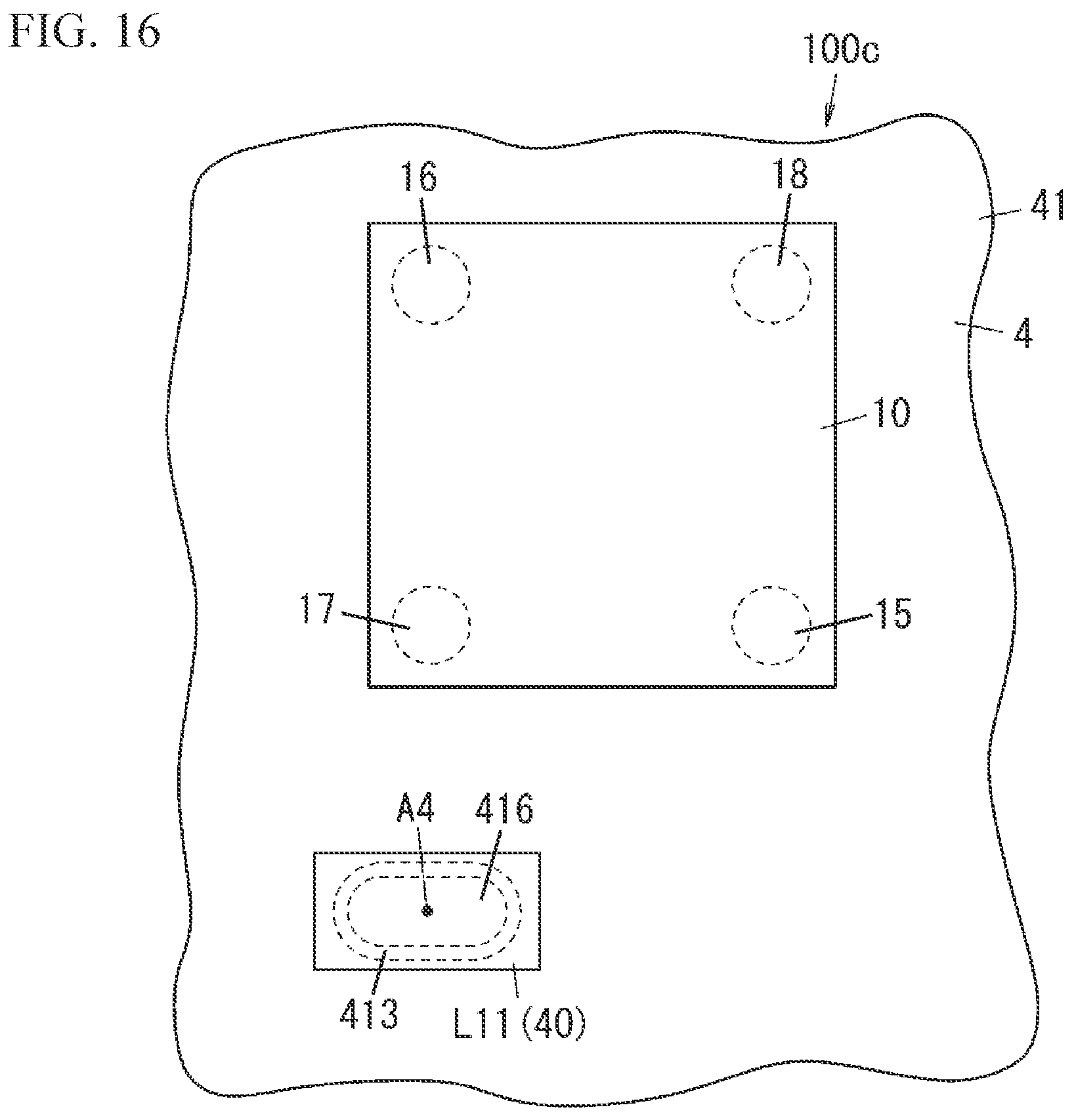 Patent US12308828 Figure 14 – Radio-frequency module and communication device