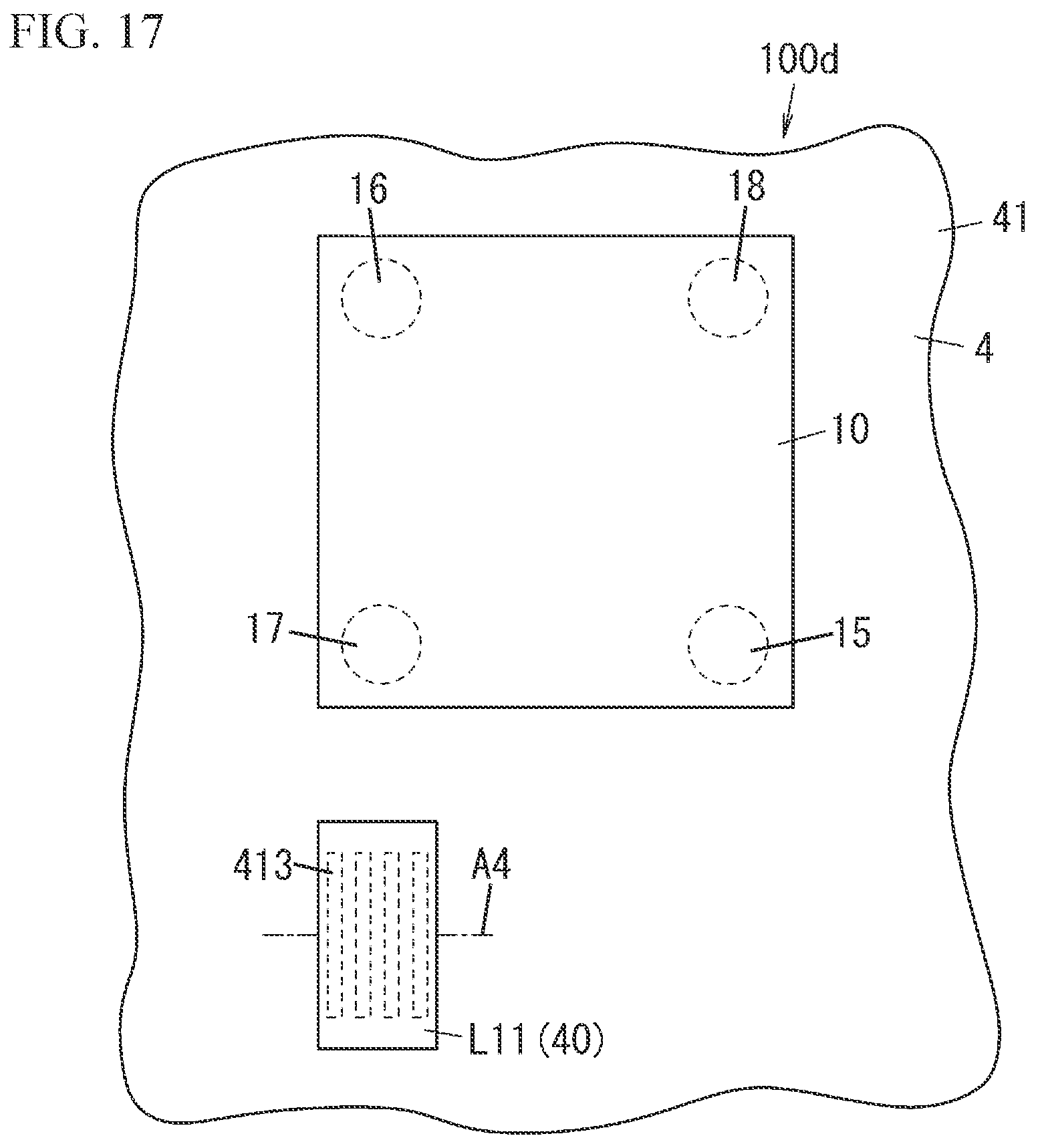 Patent US12308828 Figure 15 – Radio-frequency module and communication device