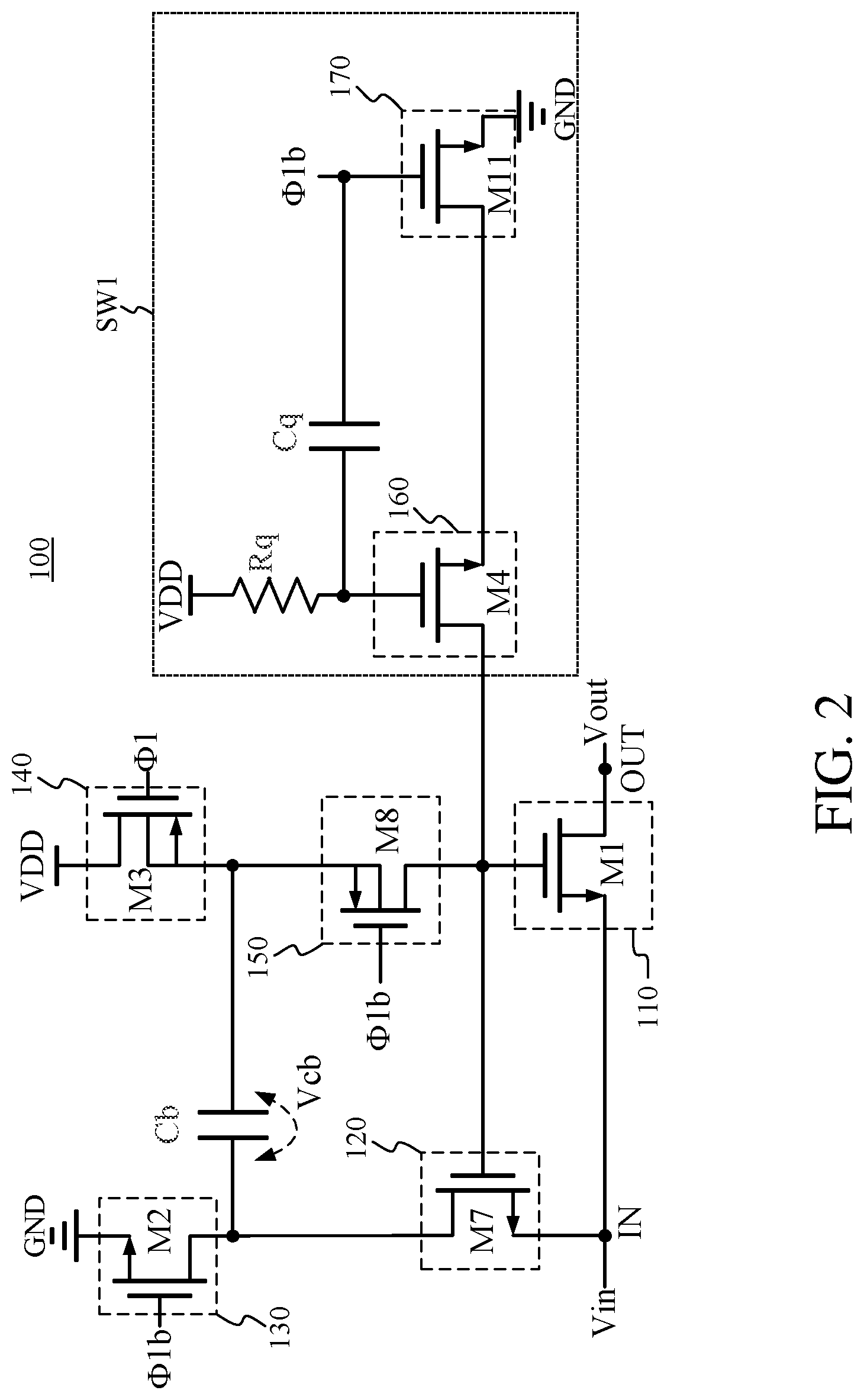 Patent US12308829 Figure 2 – Bootstrapped switch
