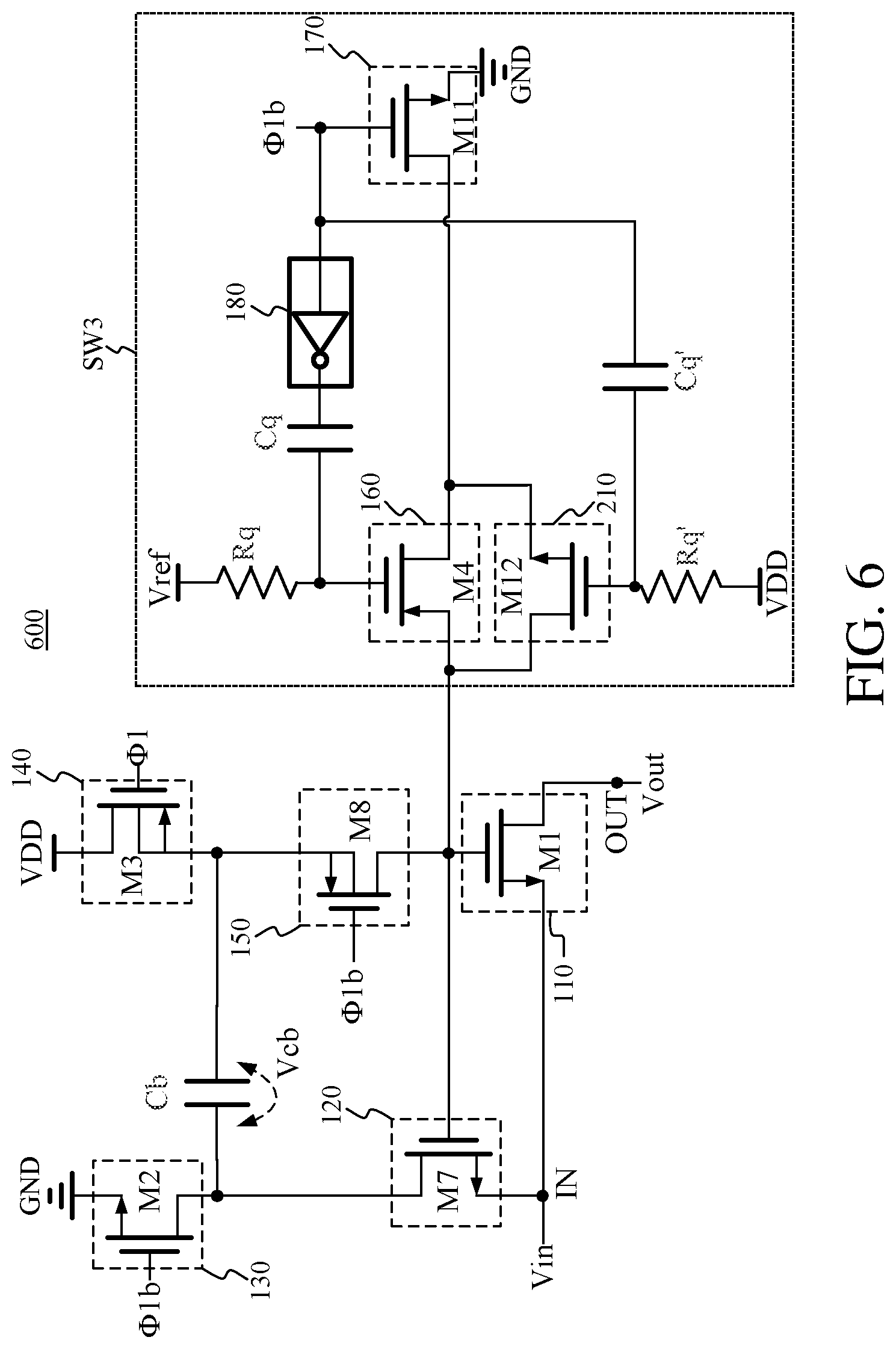 Patent US12308829 Figure 6 – Bootstrapped switch