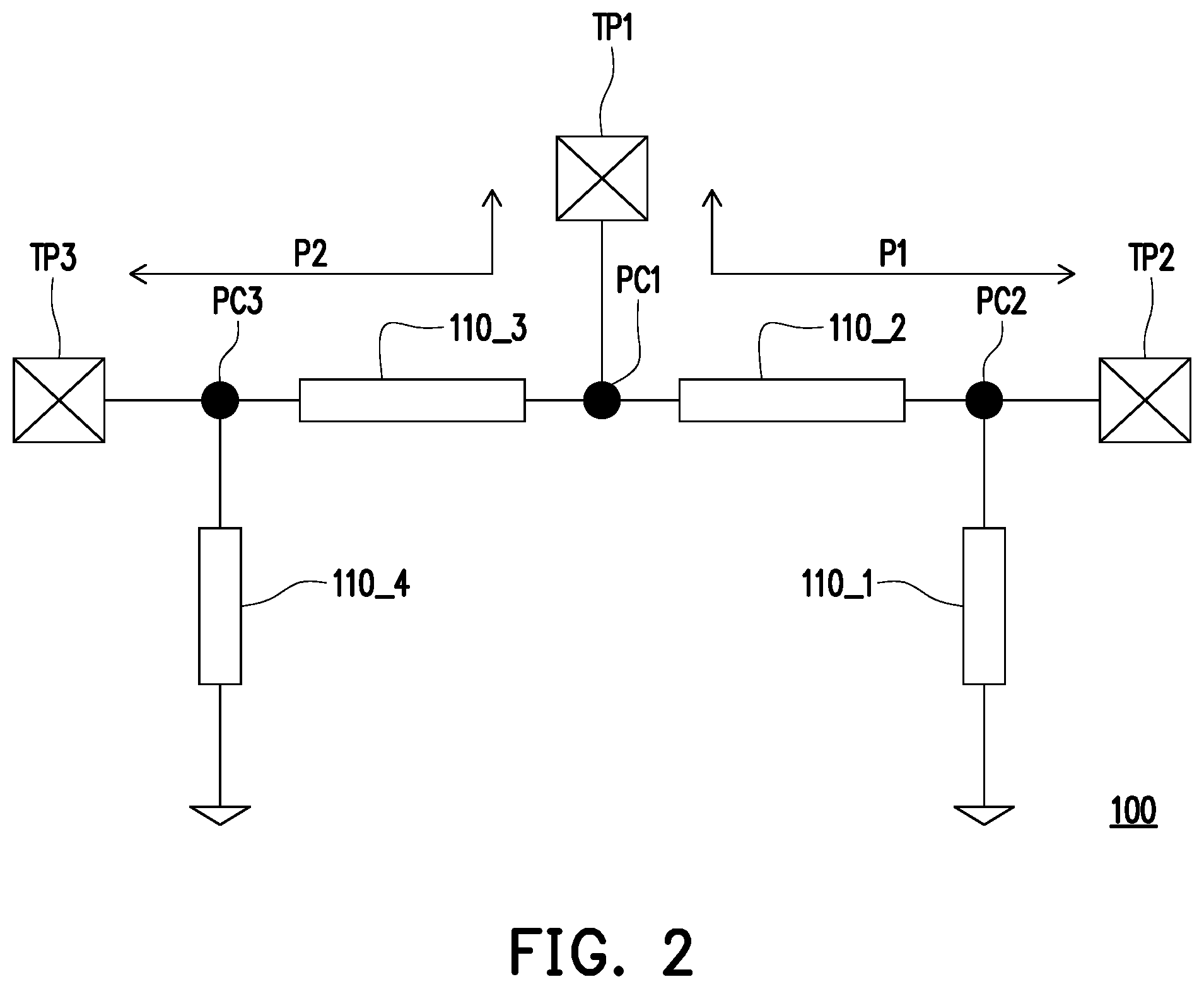 Patent US12308832 Figure 2 – Radio frequency switch circuit