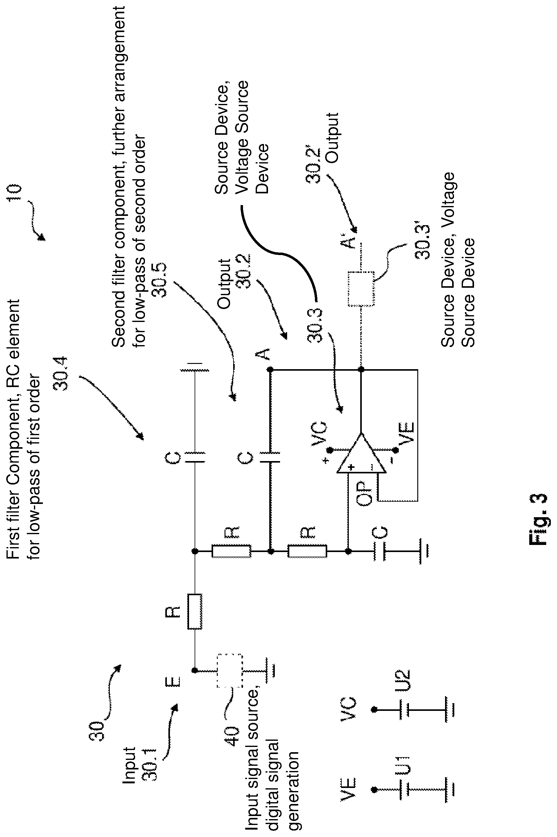 Patent US12308834 Figure 3 – Capacitive sensor device of a vehicle