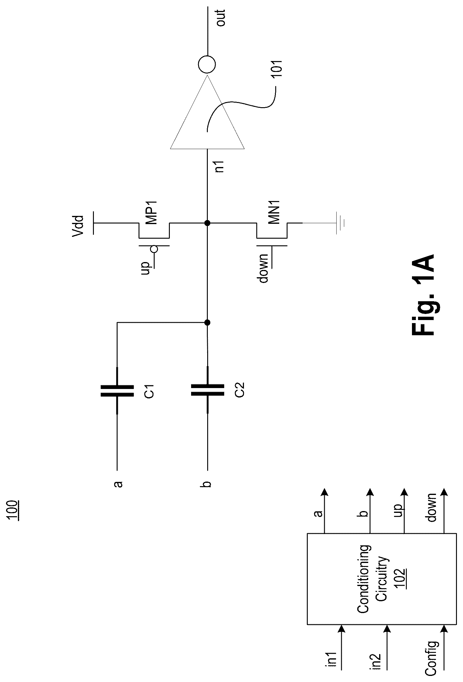 Patent US12308836 Figure 1 – Method of adjusting threshold of a linear capacitive-input circuit