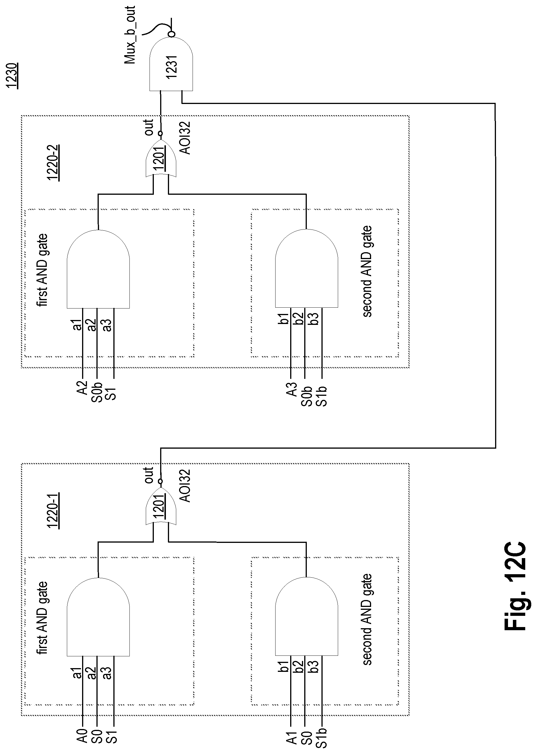 Patent US12308838 Figure 14 – Exclusive-or logic gate with non-linear input capacitors