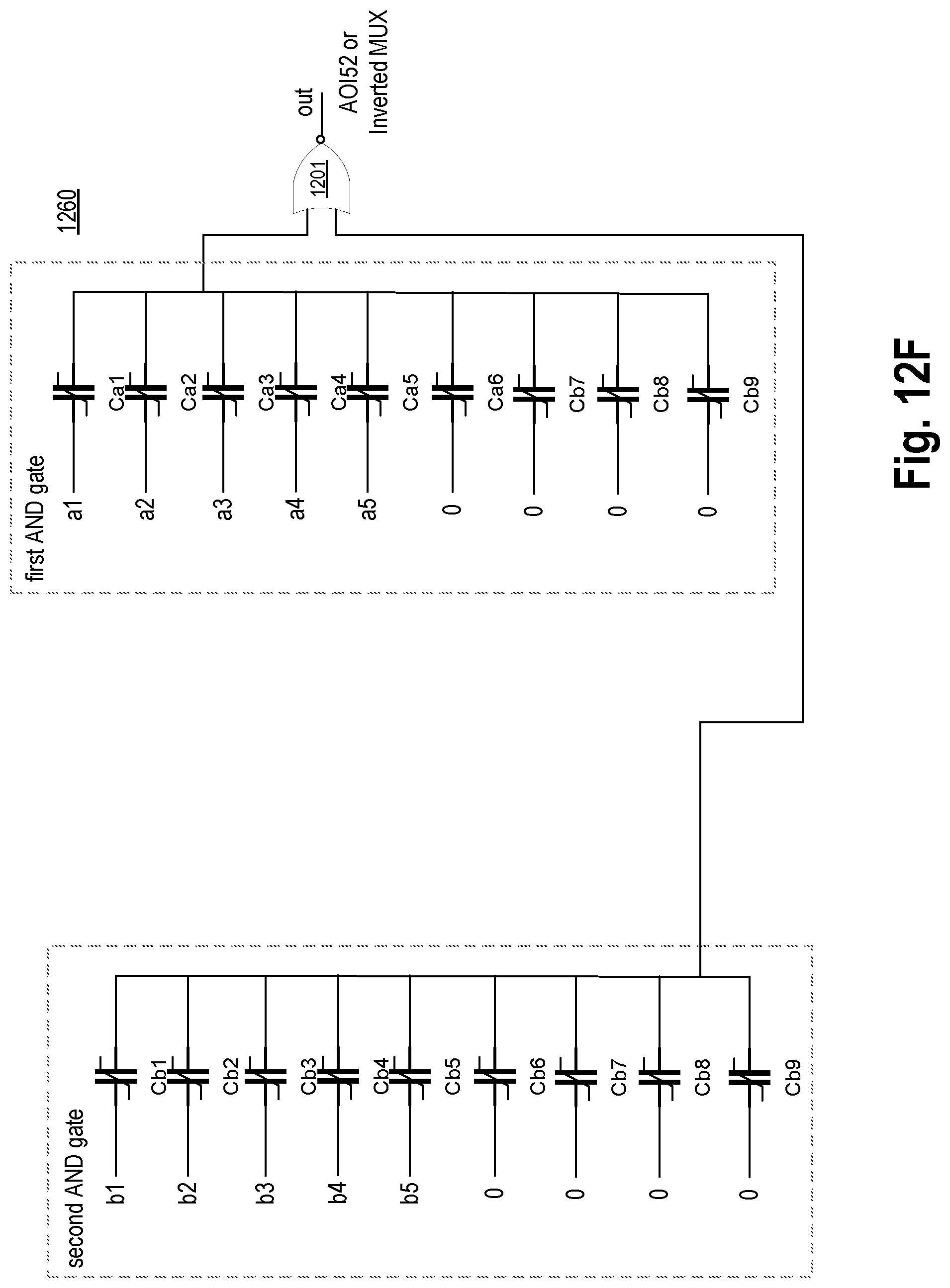 Patent US12308838 Figure 17 – Exclusive-or logic gate with non-linear input capacitors