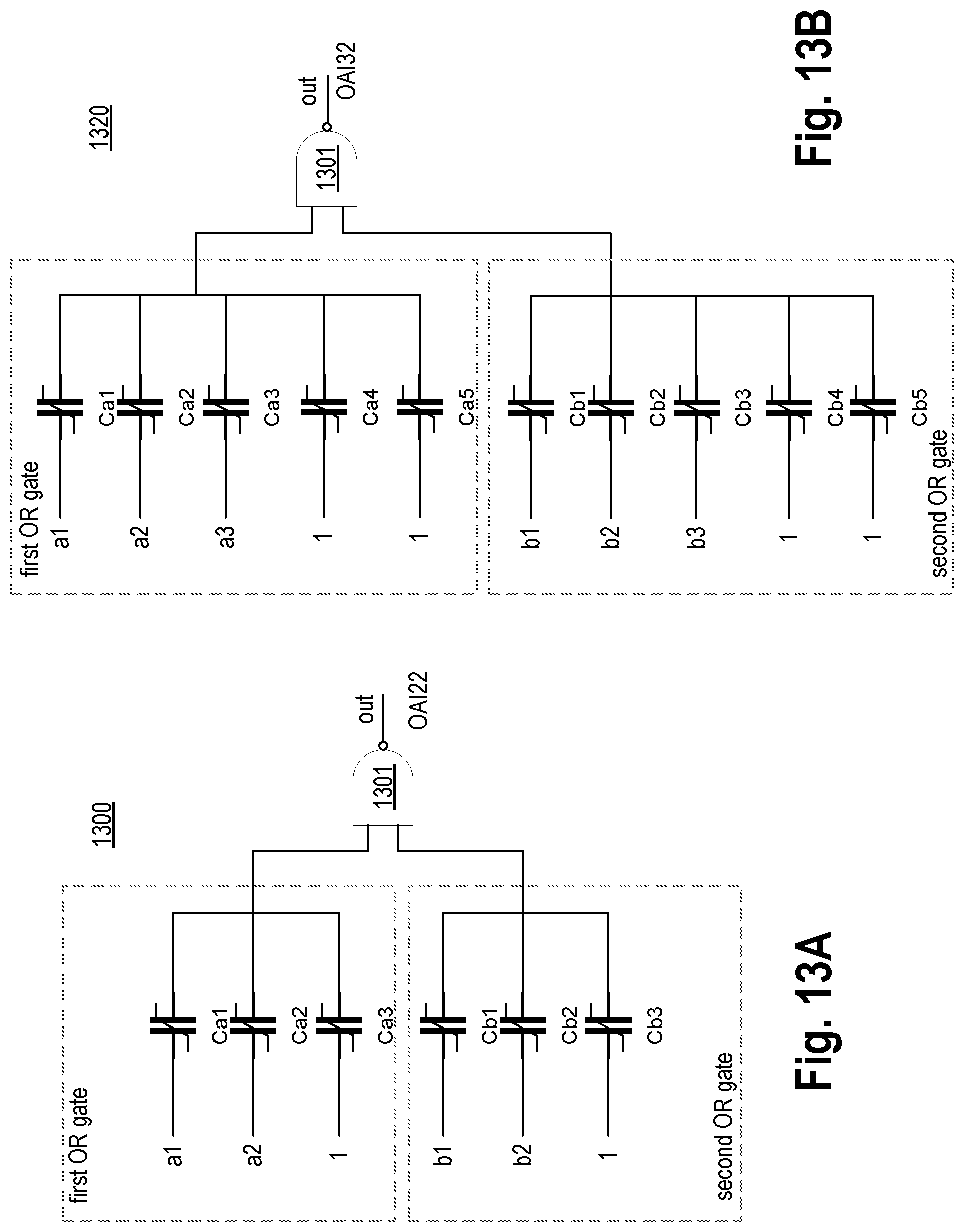 Patent US12308838 Figure 18 – Exclusive-or logic gate with non-linear input capacitors
