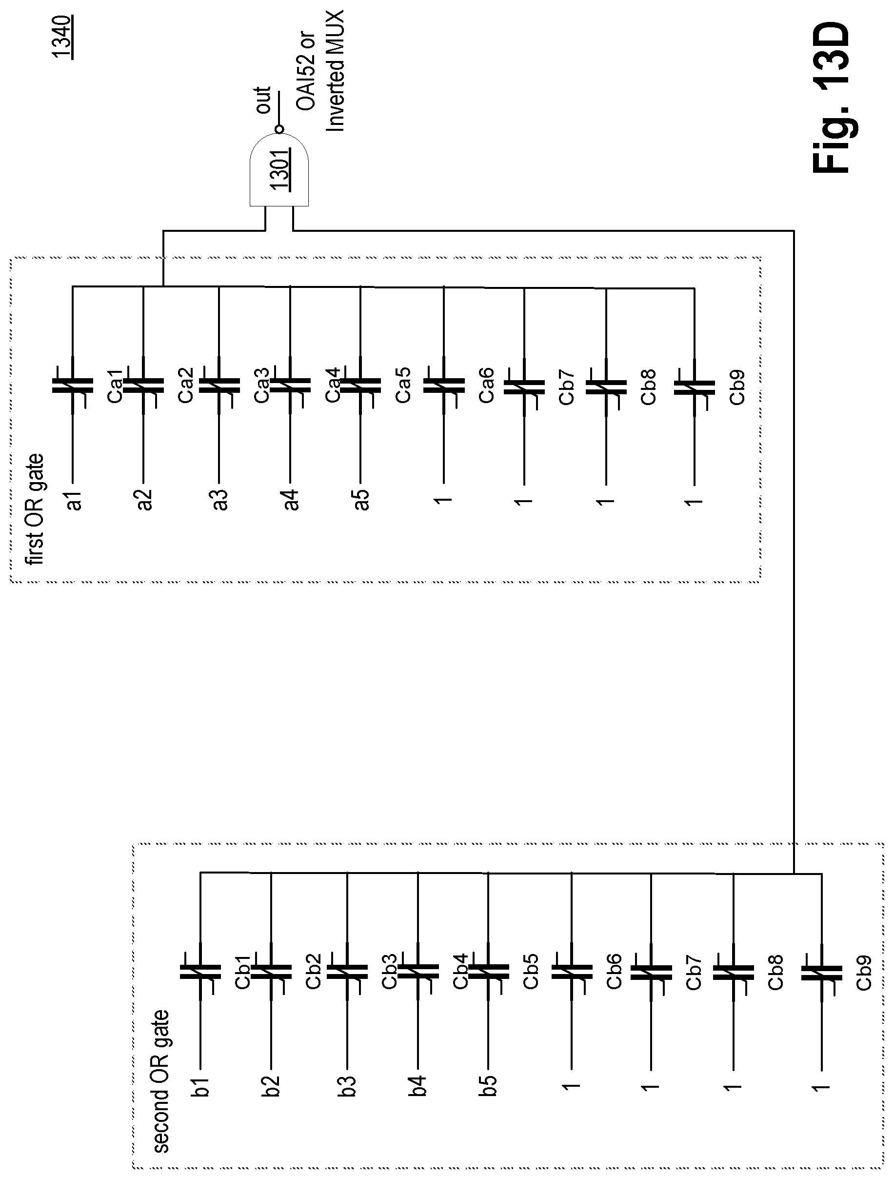 Patent US12308838 Figure 20 – Exclusive-or logic gate with non-linear input capacitors