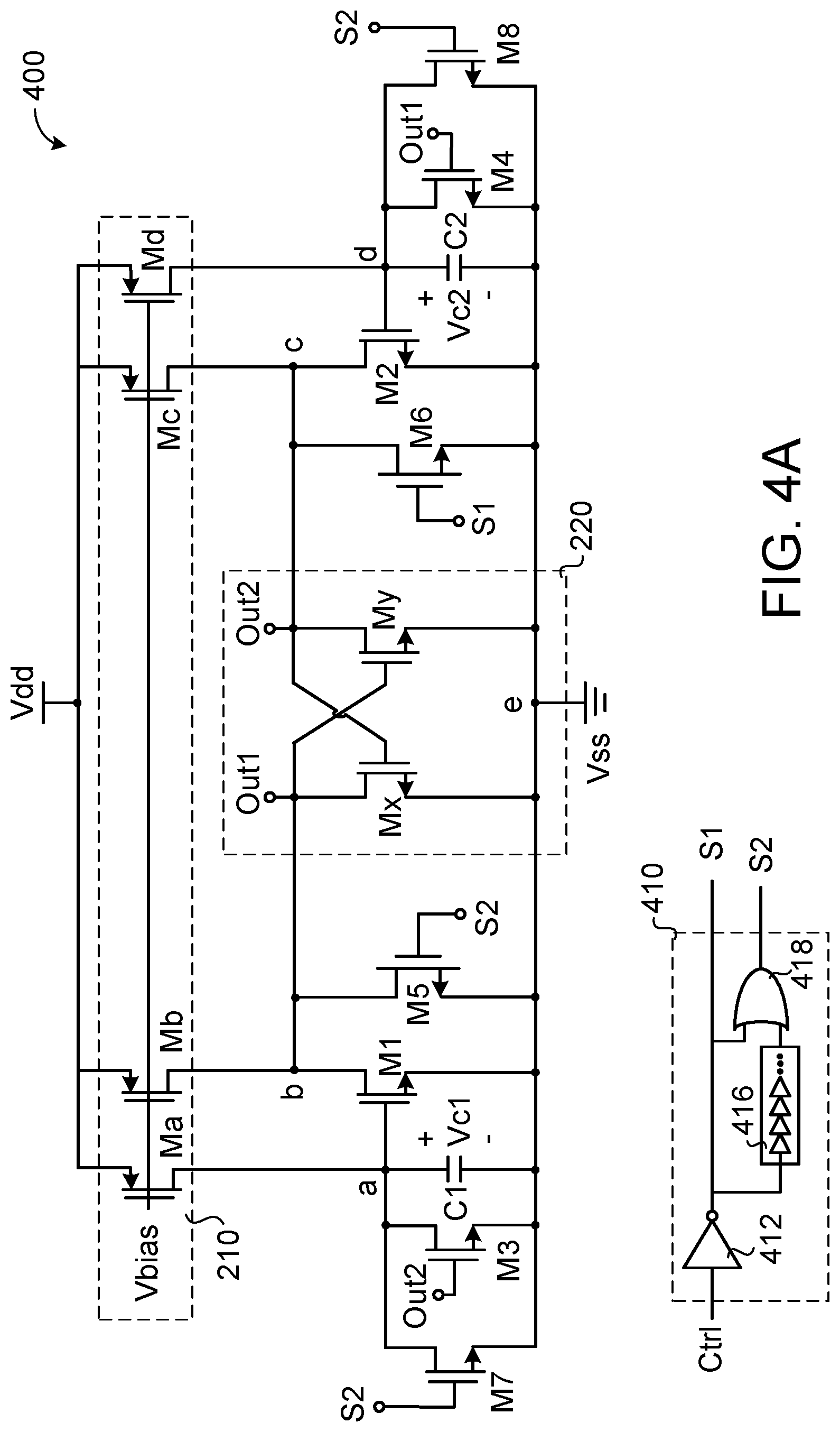Patent US12308840 Figure 4 – Relaxation oscillator