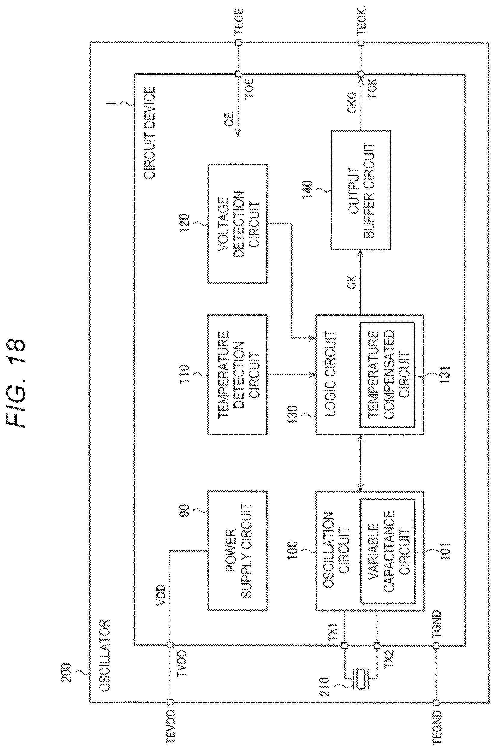 Patent US12308841 Figure 14 – Circuit device and oscillator