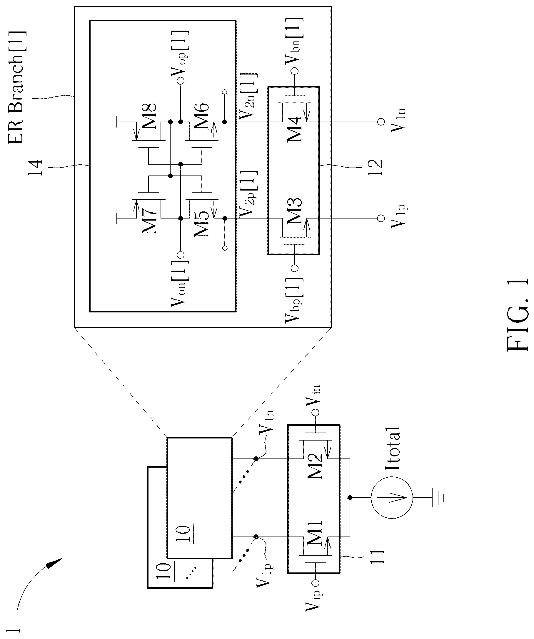 Patent US12308843 Figure 1 – Multiple-reference-embedded comparator and comparison method thereof