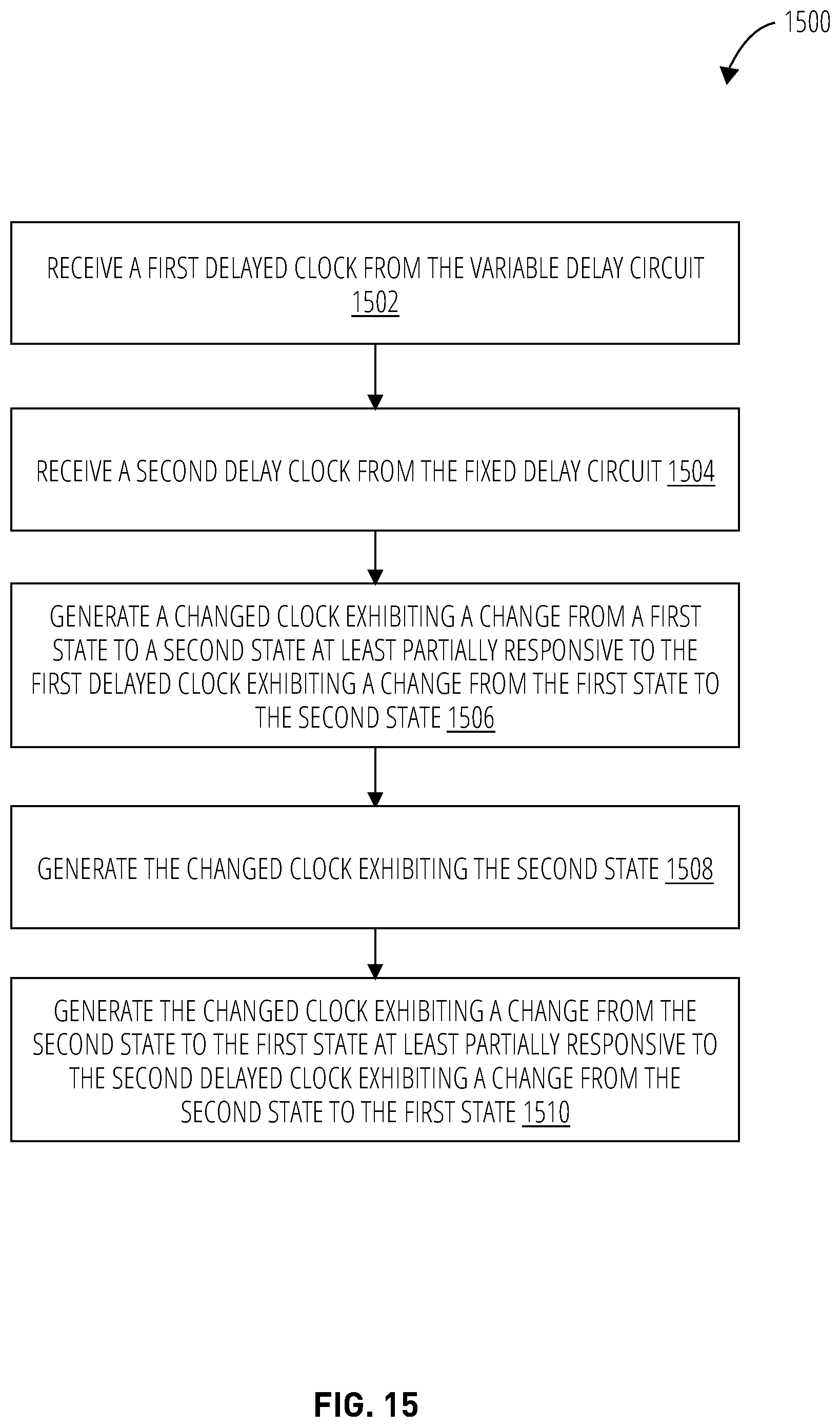 Patent US12308845 Figure 15 – Reducing duty cycle mismatch of clocks for clock tracking circuits