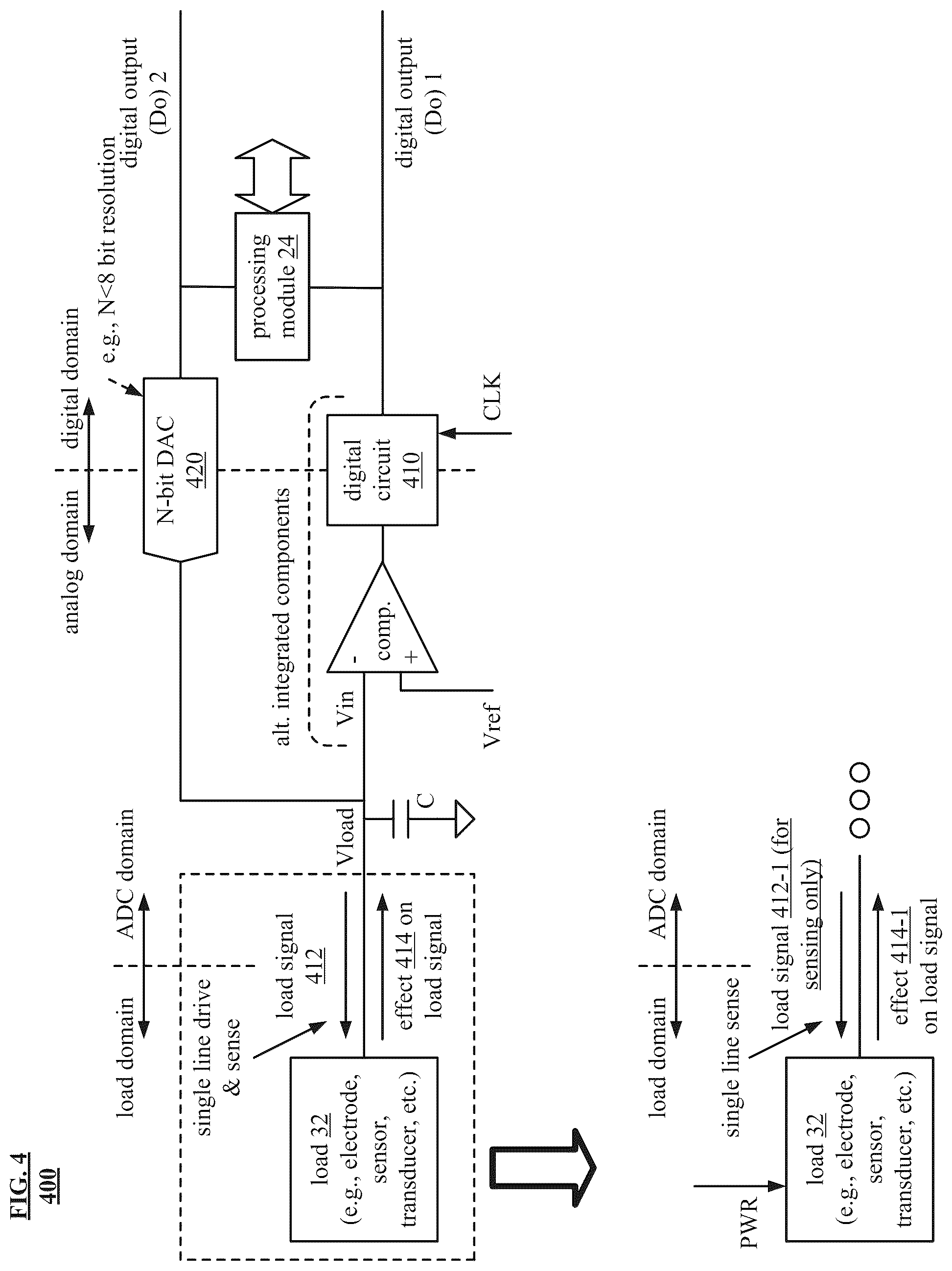 Patent US12308851 Figure 4 – Companding analog current to digital converter