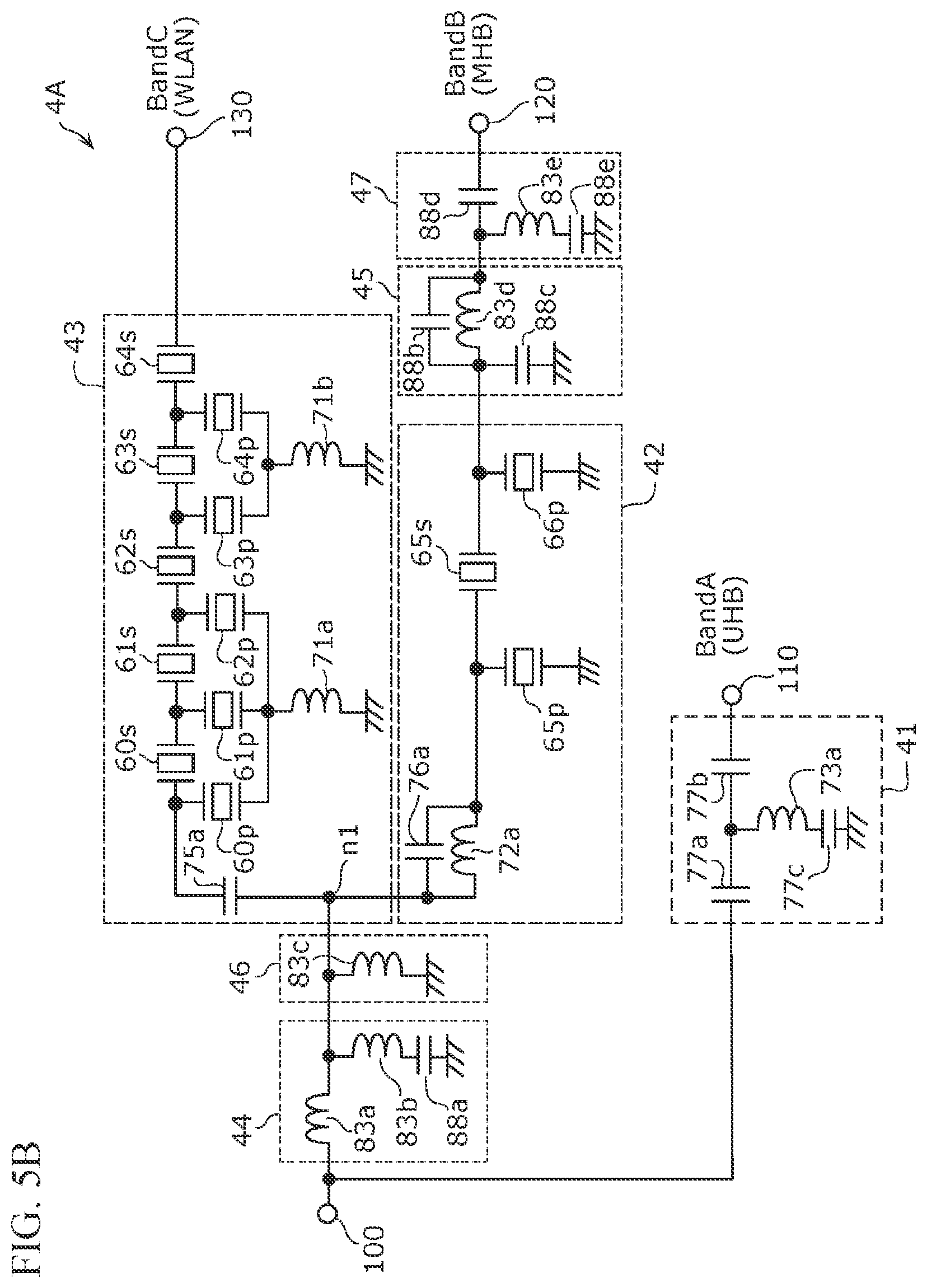 Patent US12308865 Figure 6 – Multiplexer and communication device
