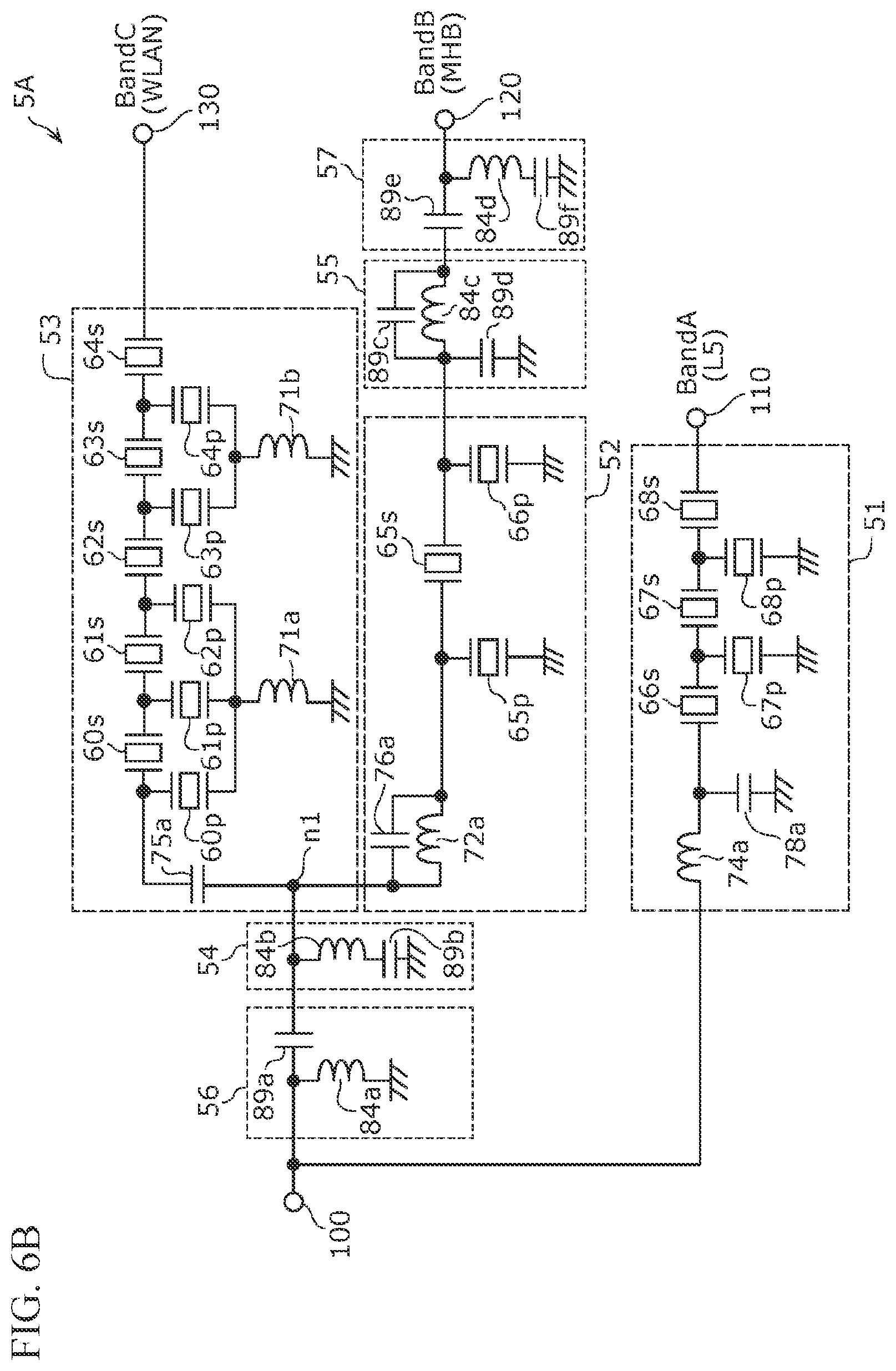 Patent US12308865 Figure 9 – Multiplexer and communication device