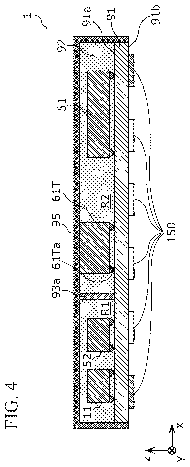 Patent US12308866 Figure 4 – Radio frequency module and communication device