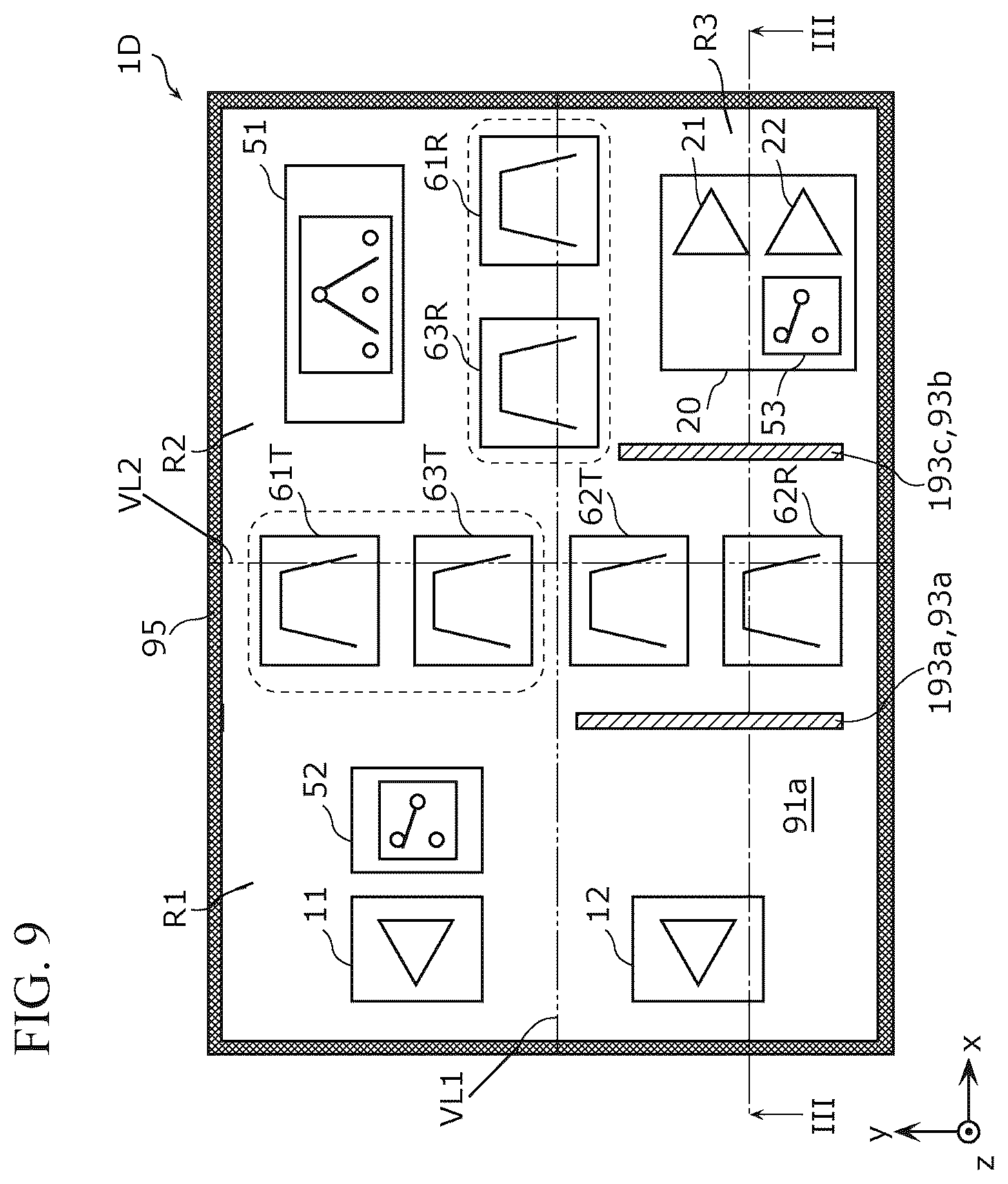 Patent US12308866 Figure 9 – Radio frequency module and communication device
