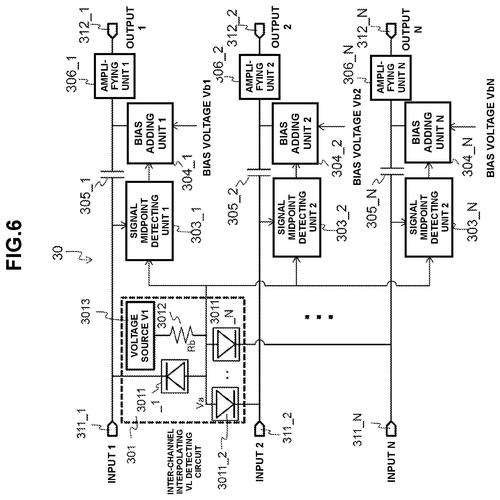 Patent US12308868 Figure 5 – Amplifier circuit