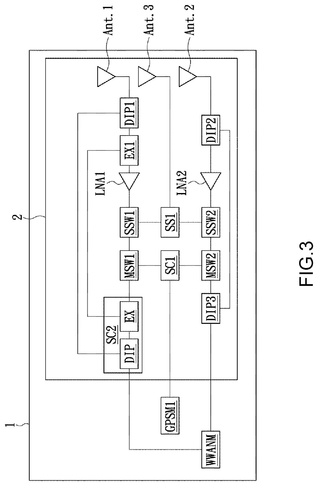 Patent US12308873 Figure 2 – Wireless signal receiving device and system