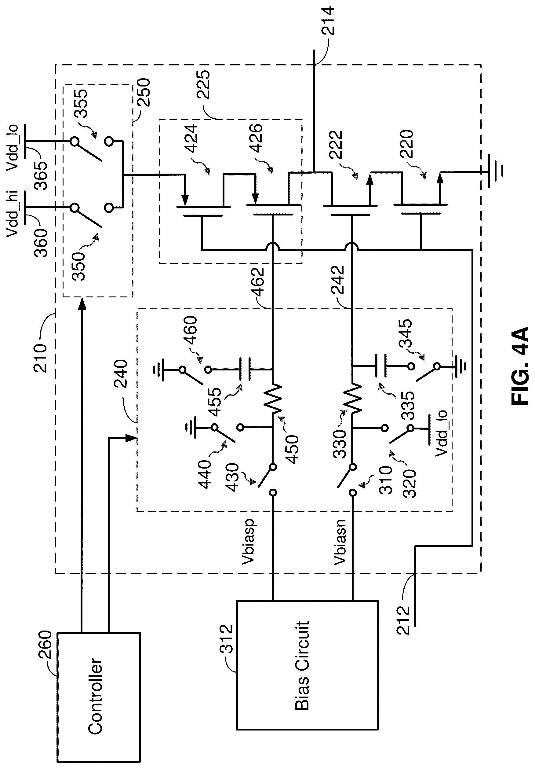 Patent US12308875 Figure 8 – Reconfigurable amplifier