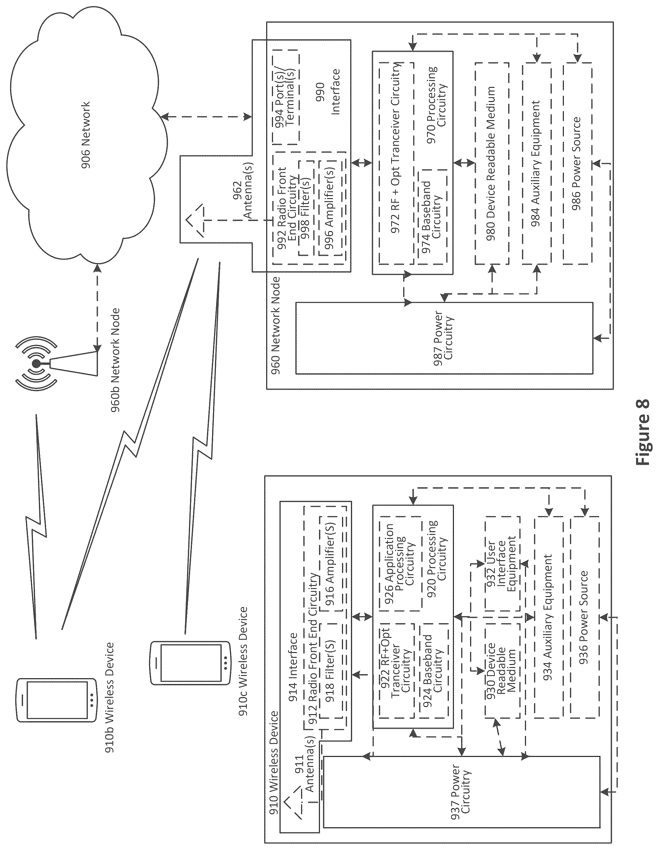 Patent US12308880 Figure 6 – Access network and wireless device