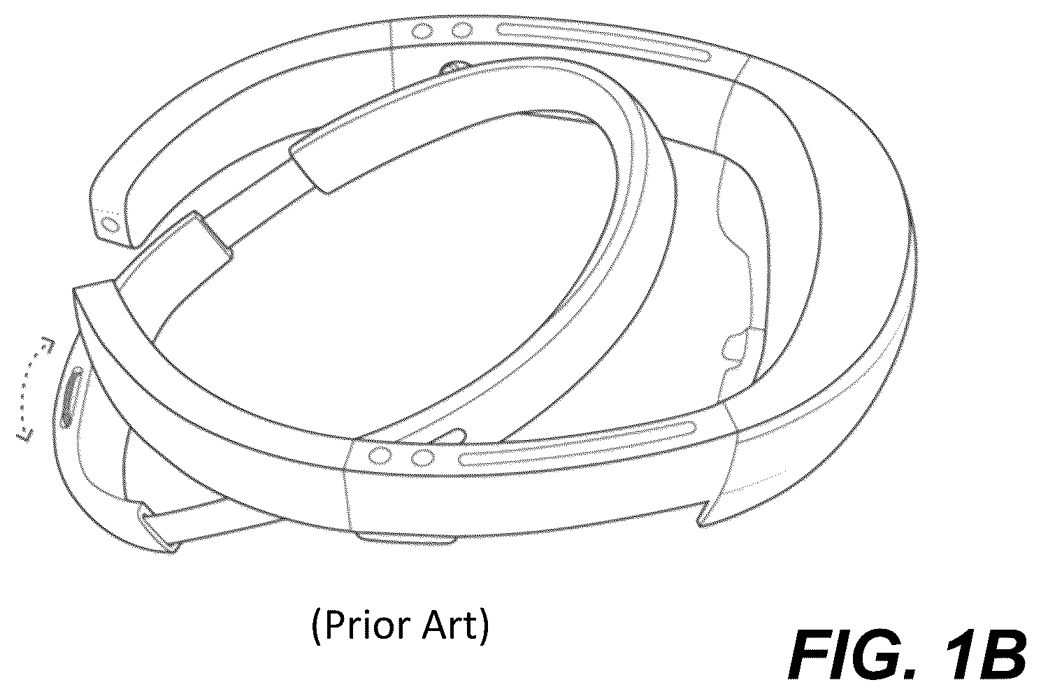 Patent US12308888 Figure 2 – Display glasses with wireless THz transceiver for bio-sensing