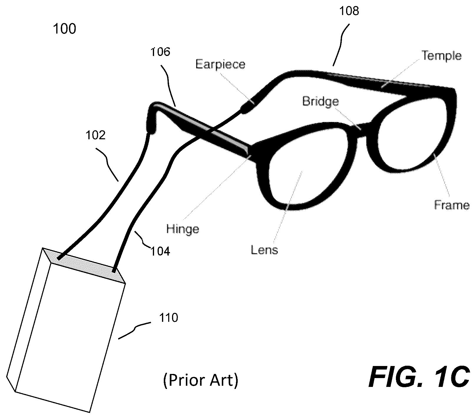 Patent US12308888 Figure 3 – Display glasses with wireless THz transceiver for bio-sensing