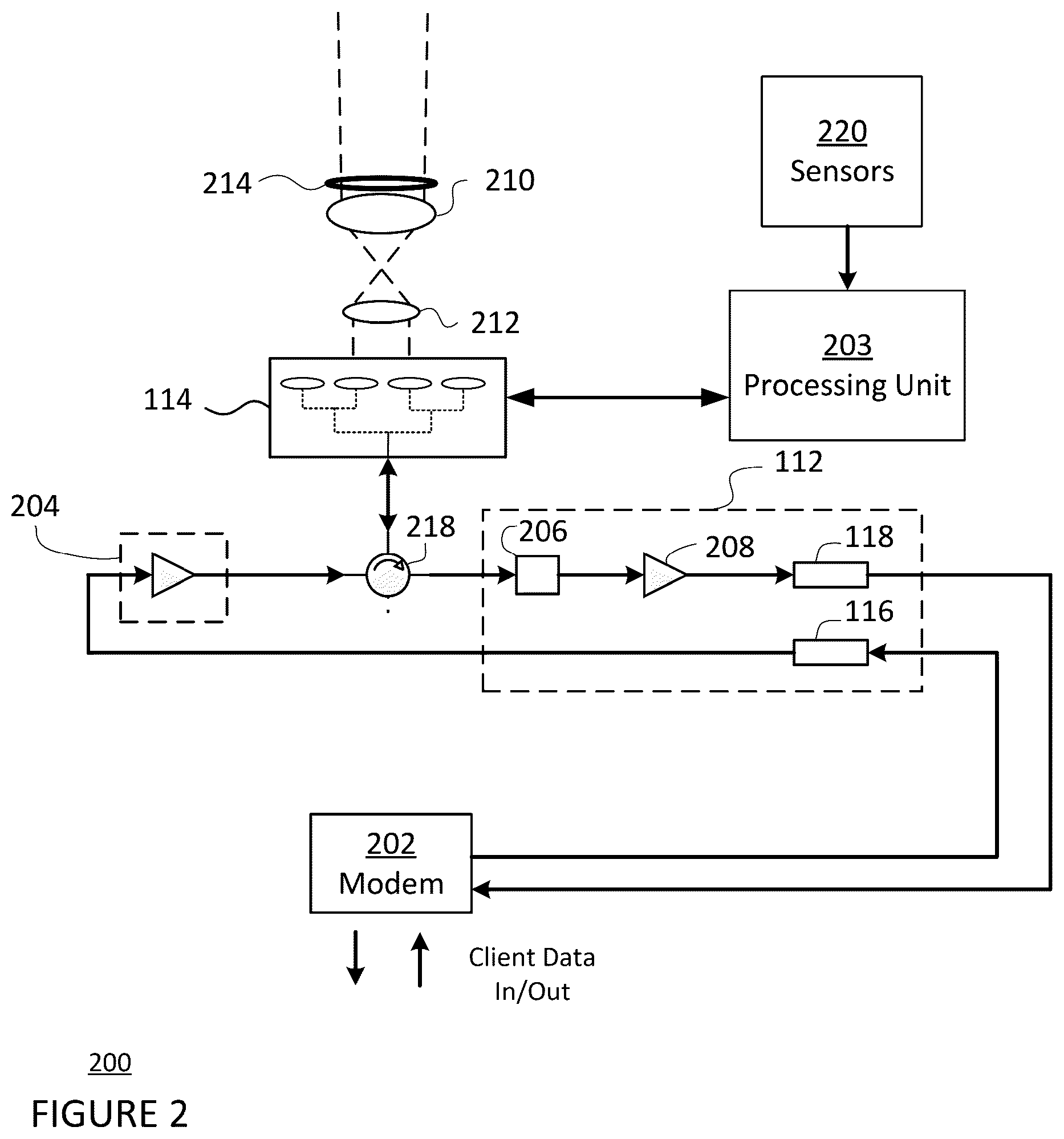 Patent US12308891 Figure 2 – Architecture for increased power conversion in a power conversion over laser system