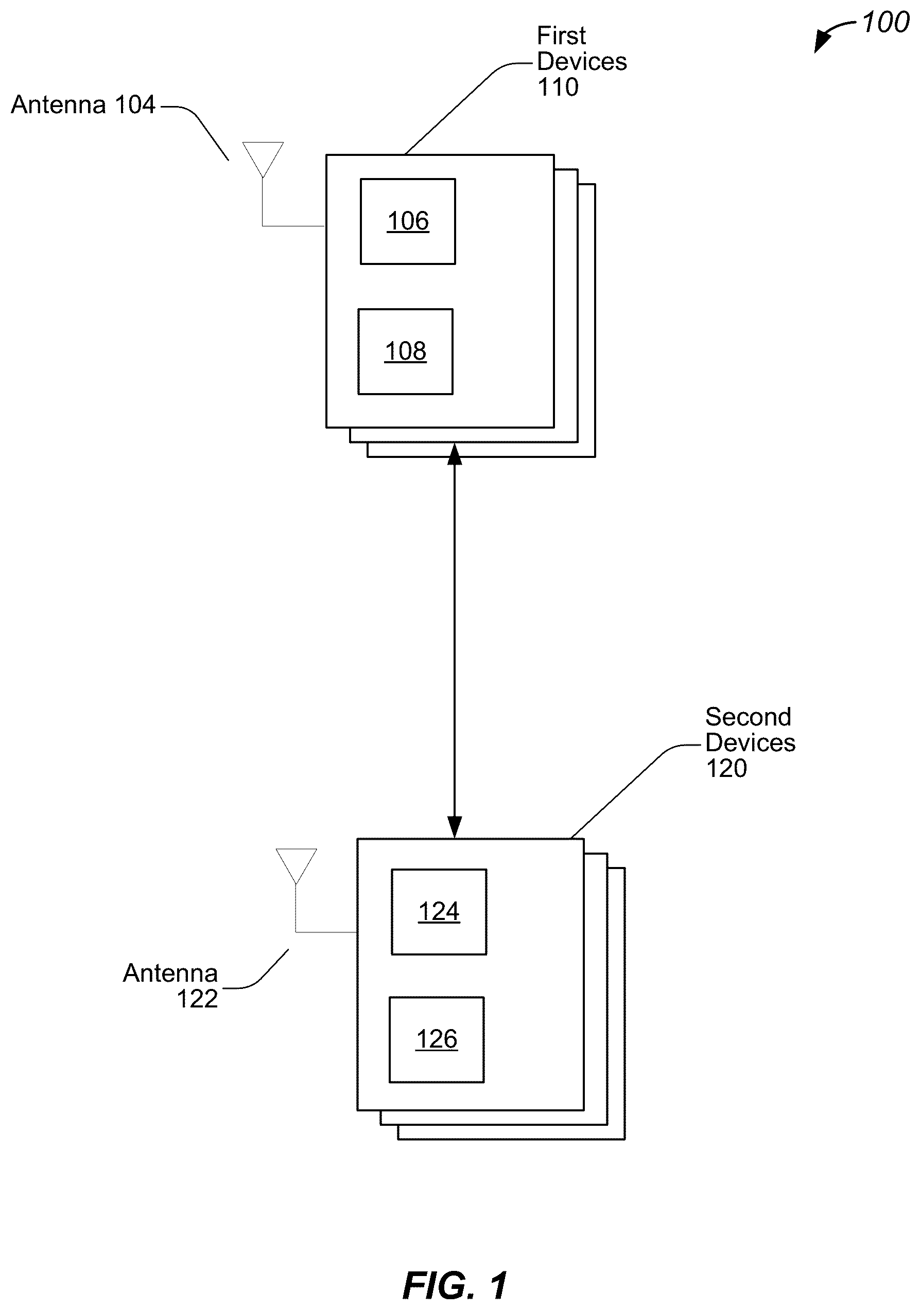 Patent US12308896 Figure 1 – Systems, methods, and devices for channel interference detection in wireless devices