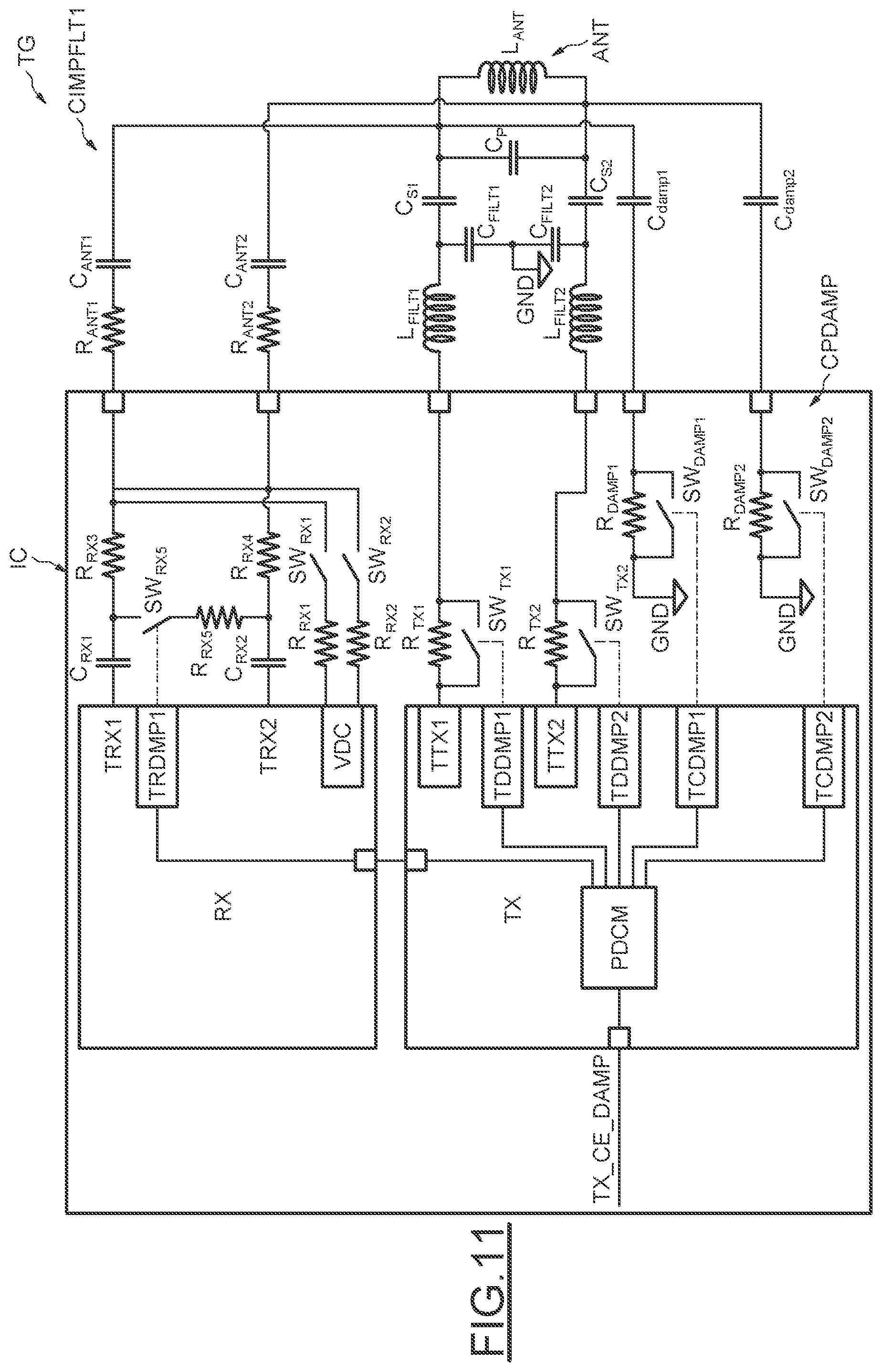 Patent US12308897 Figure 7 – Active damping and power control in NFC active load modulation