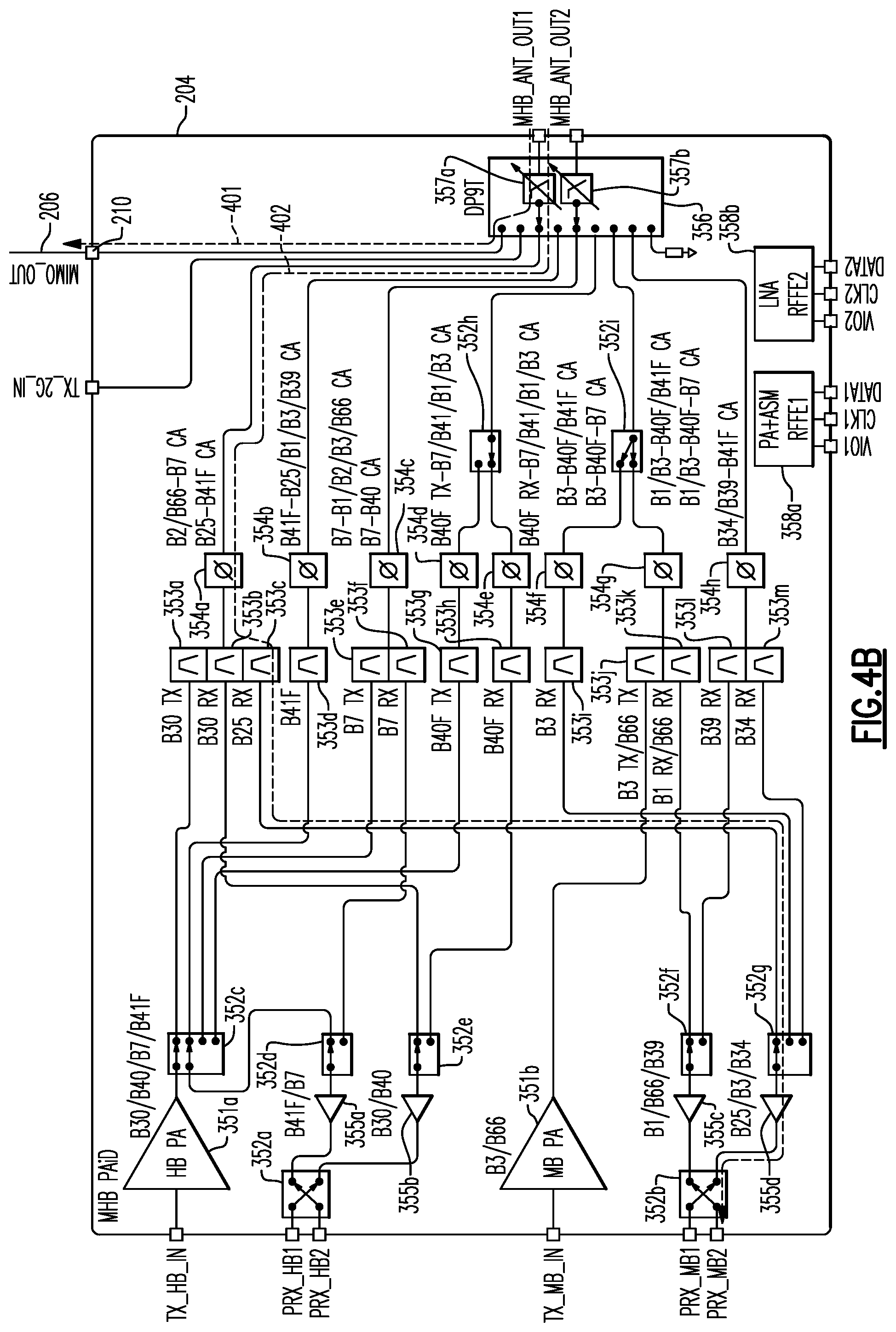 Patent US12308905 Figure 6 – Devices and methods related to radio-frequency front-end systems