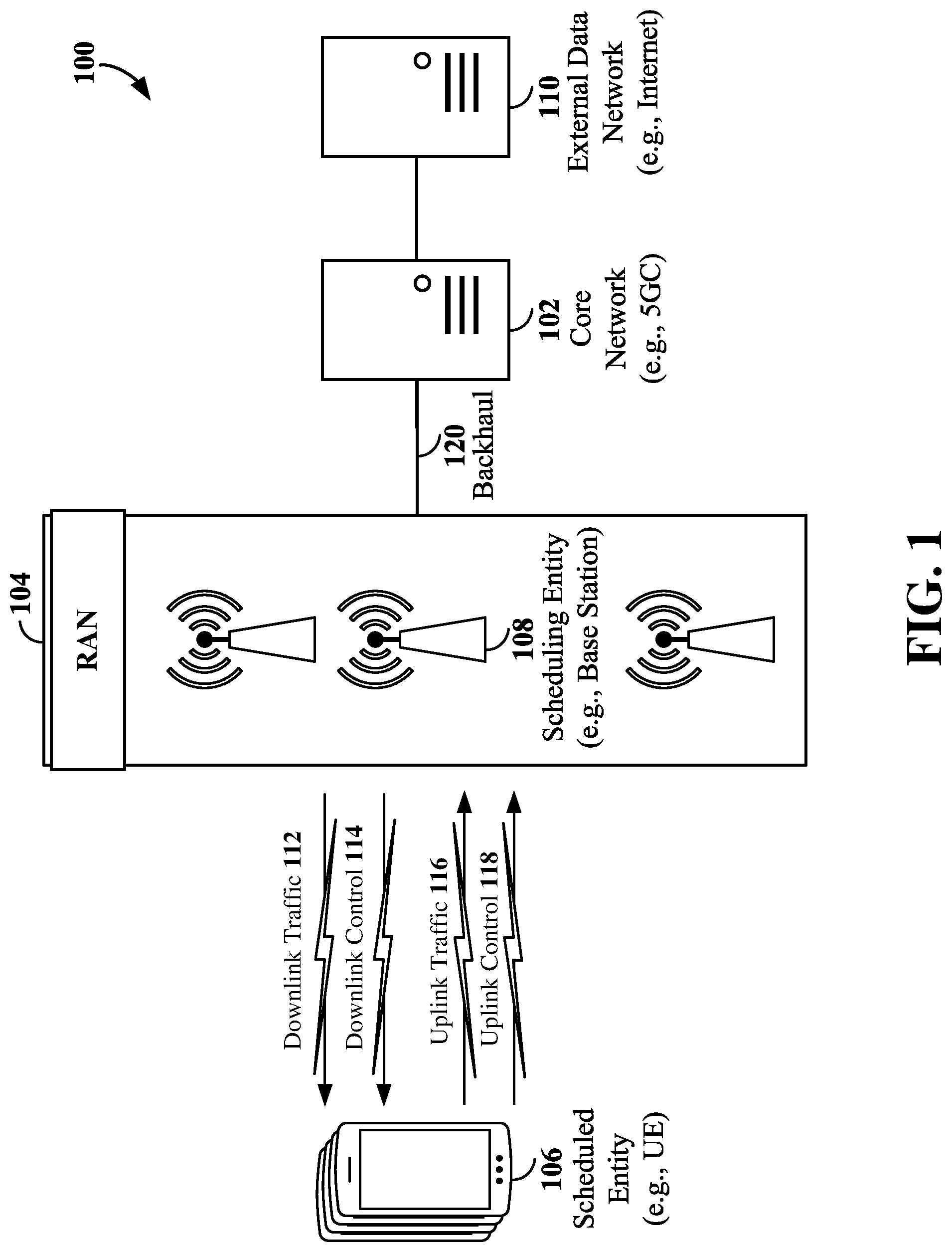 Patent US12308914 — Channel reciprocity for a multi-panel base station — Figure 1
